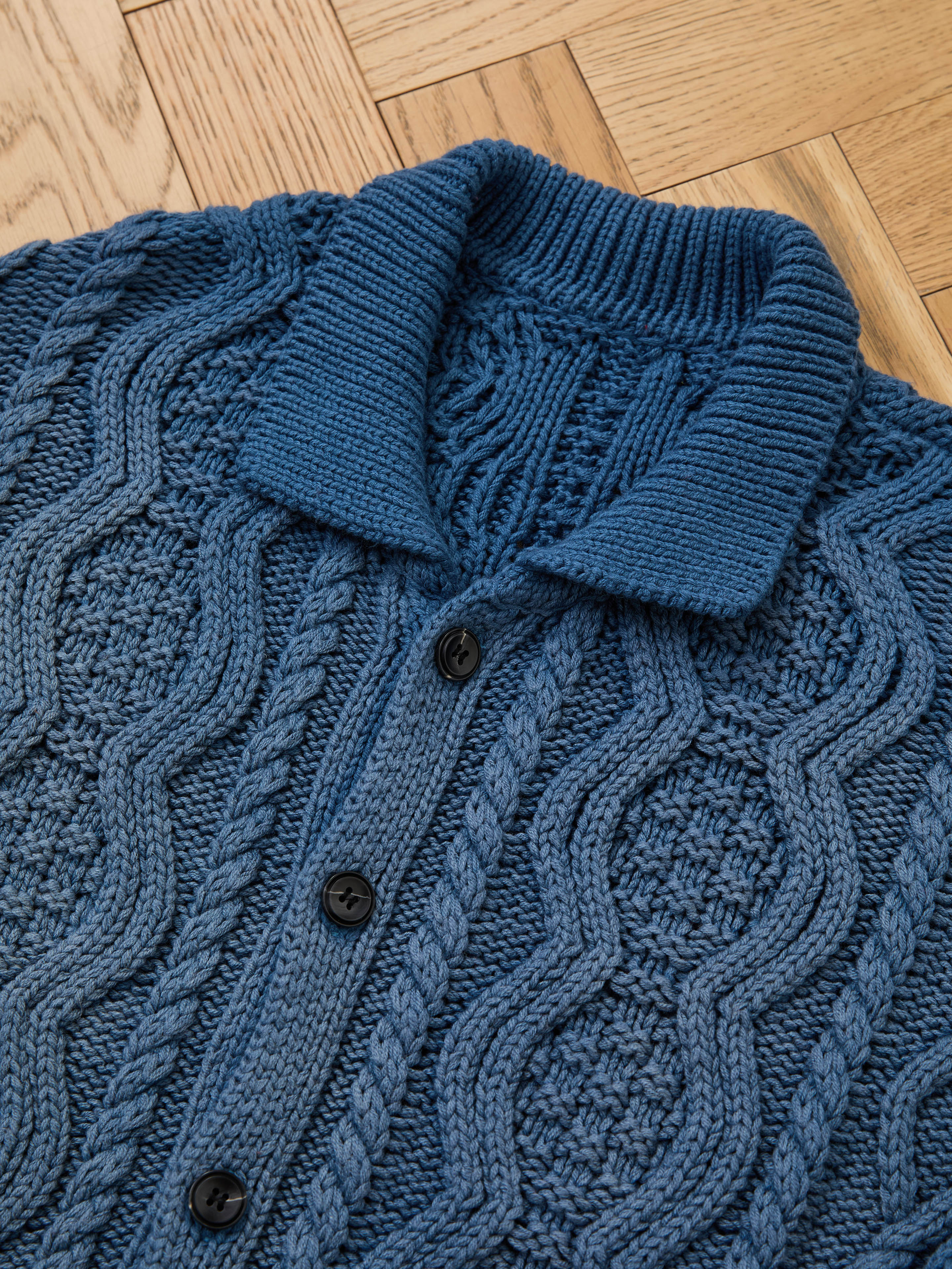 Cable Knit Buttoned Cardigan | Modern Menswear by yycbvcnbmmnbm