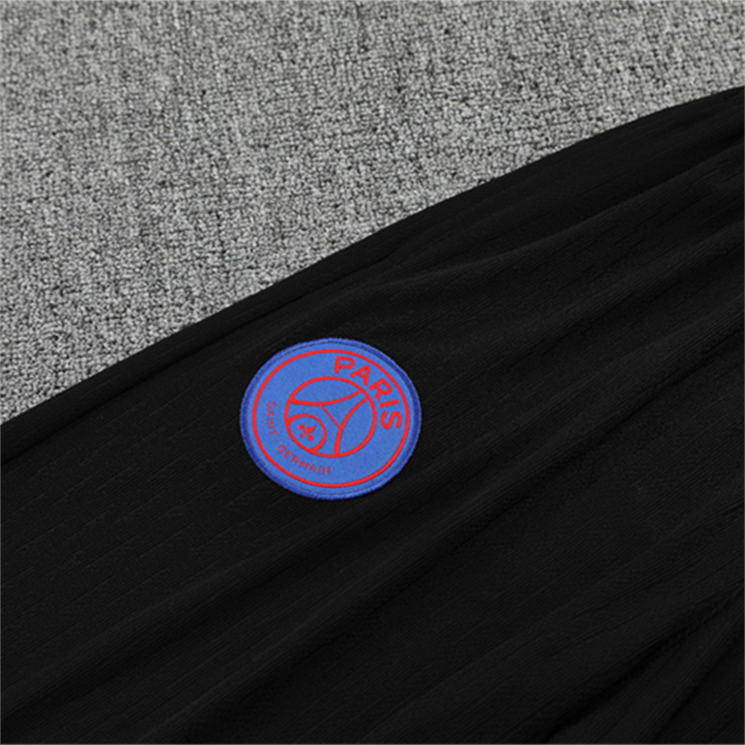 AlphaJersey-Paris Saint-Germain PSG 25-26 Kids Long Sleeve Training Set - Player Version - Black Top and Black Pants