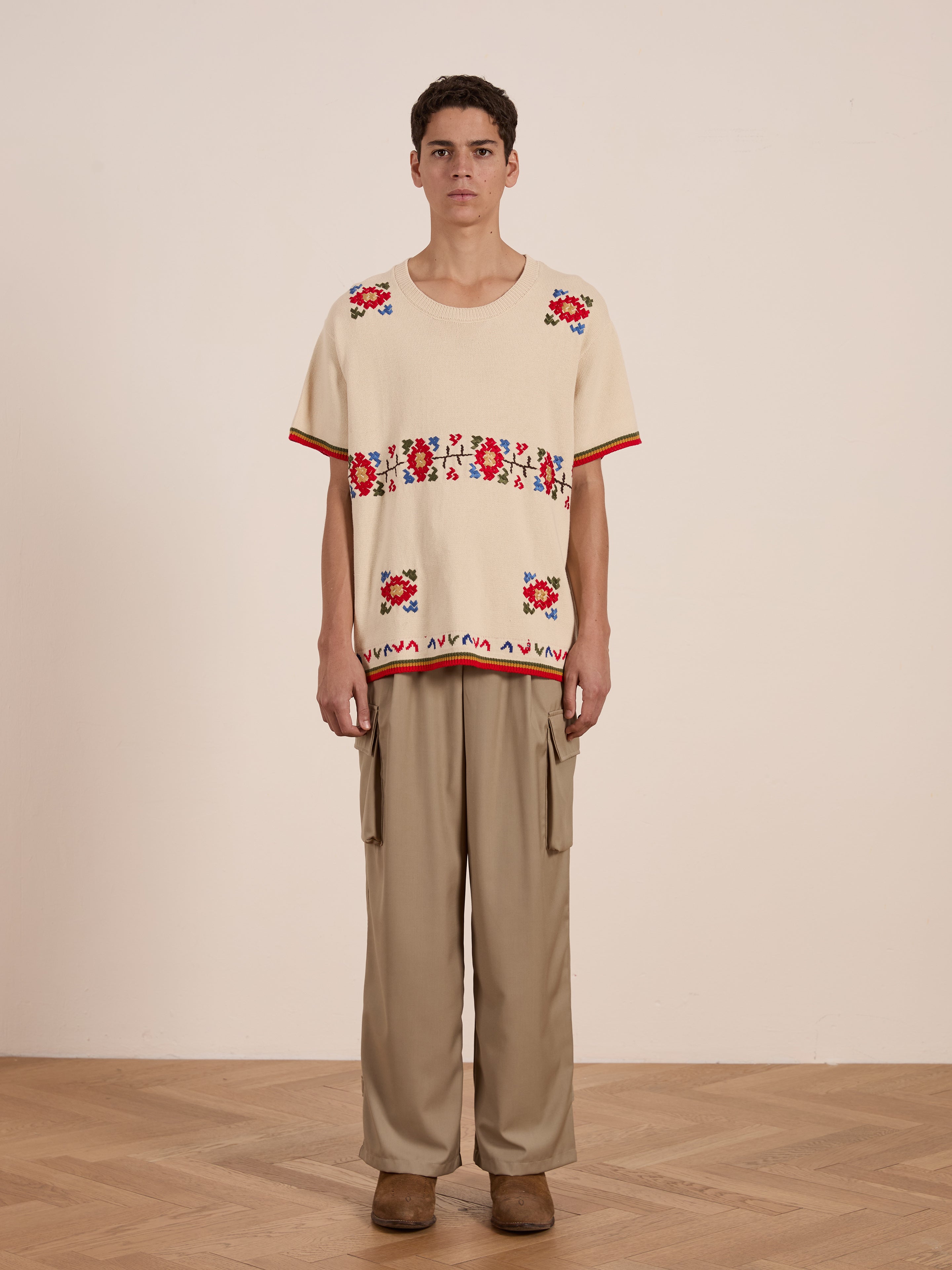 Knit Flower Petal Tee | Modern Menswear by yycbvcnbmmnbm