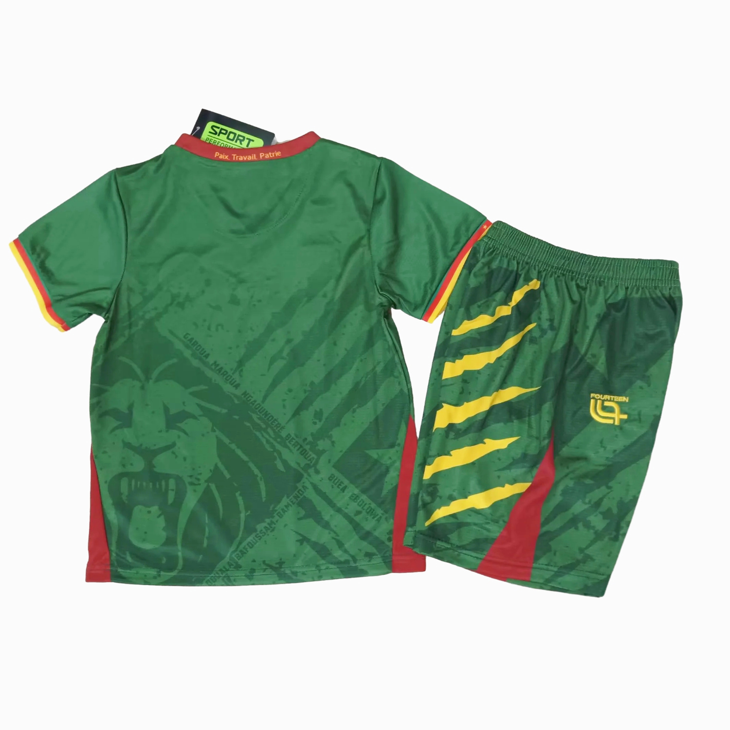 AlphaJersey-Cameroon 25-26 Home Kids Kit
