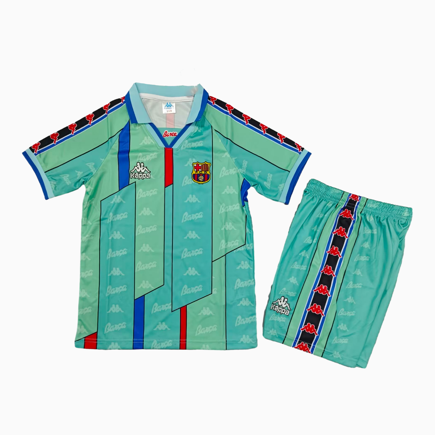 AlphaJersey-Retro Barcelona 1996-97 Away Kids Kit