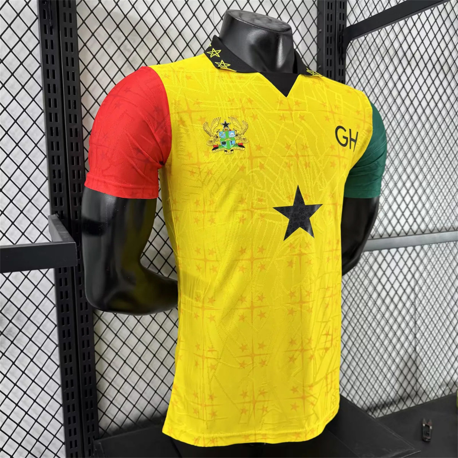 AlphaJersey-Ghana 2026 Coat Of Arms Yellow Special Jersey - Player Version