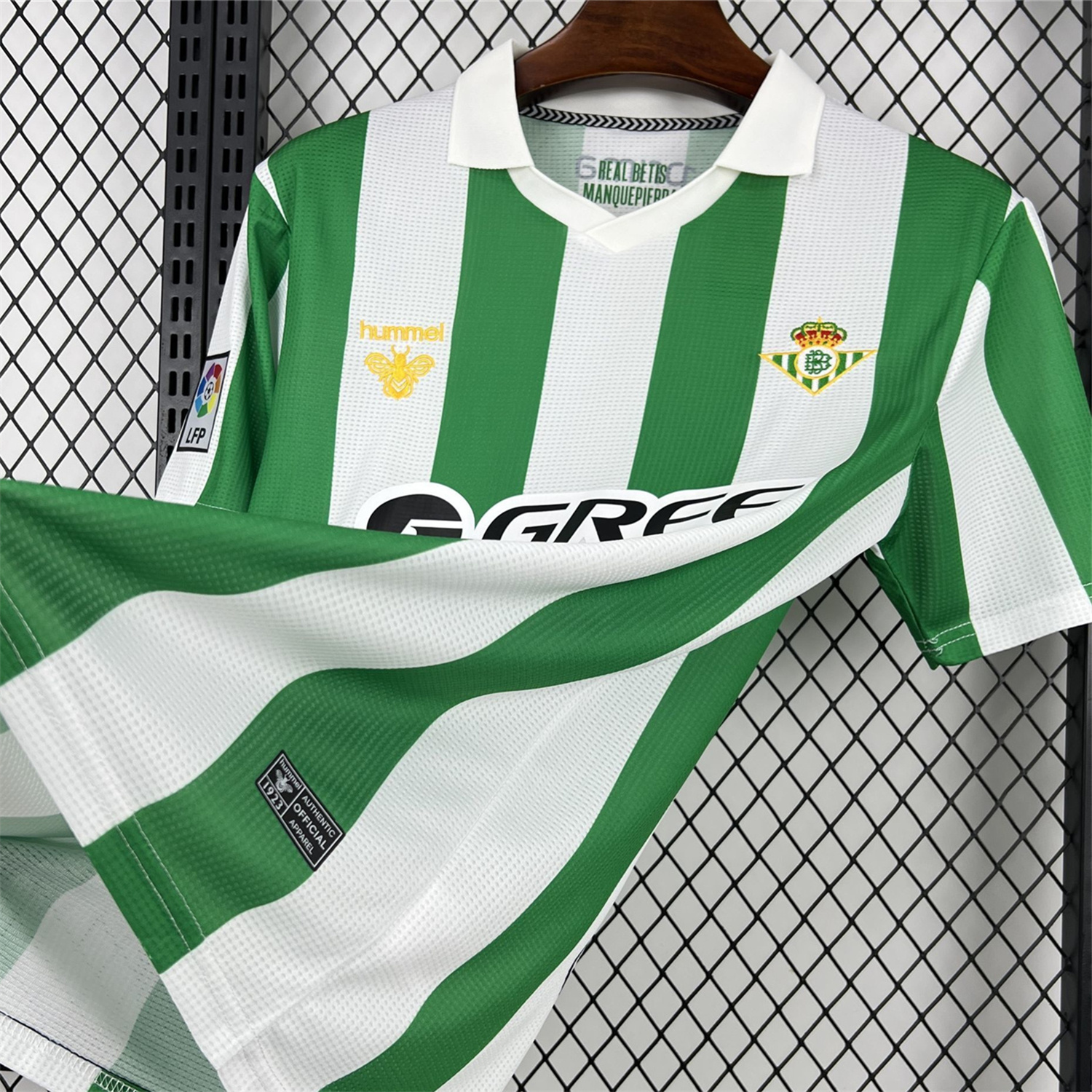AlphaJersey-Real Betis 25-26 Retro Style Green Polo Jersey - Fans Version