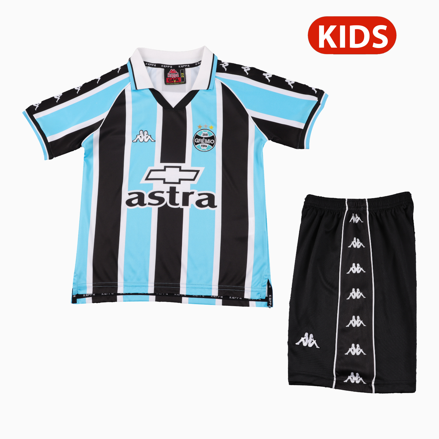 AlphaJersey-Retro Gremio 2000 Home Kids Kit