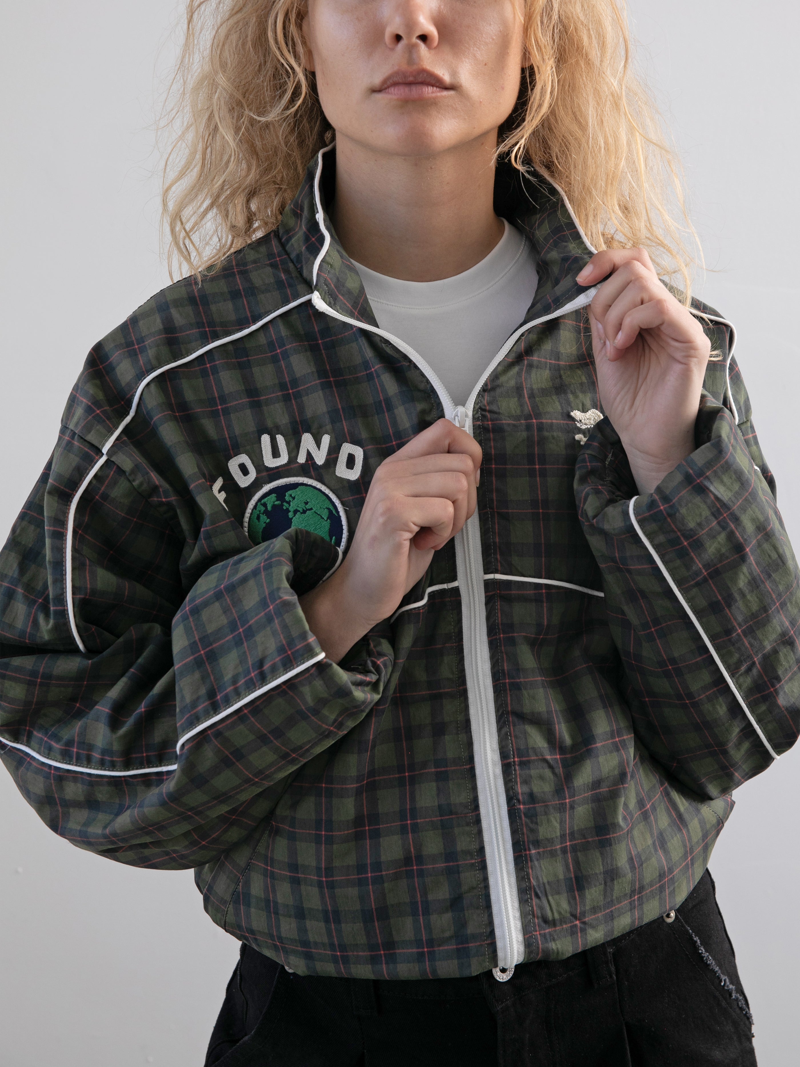 Forest Plaid Track Jacket | Modern Menswear by yycbvcnbmmnbm