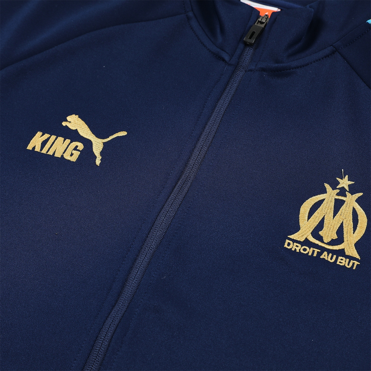 AlphaJersey-Marseille 25-26 Long Sleeve Training Set - Dark Blue Top & Pants