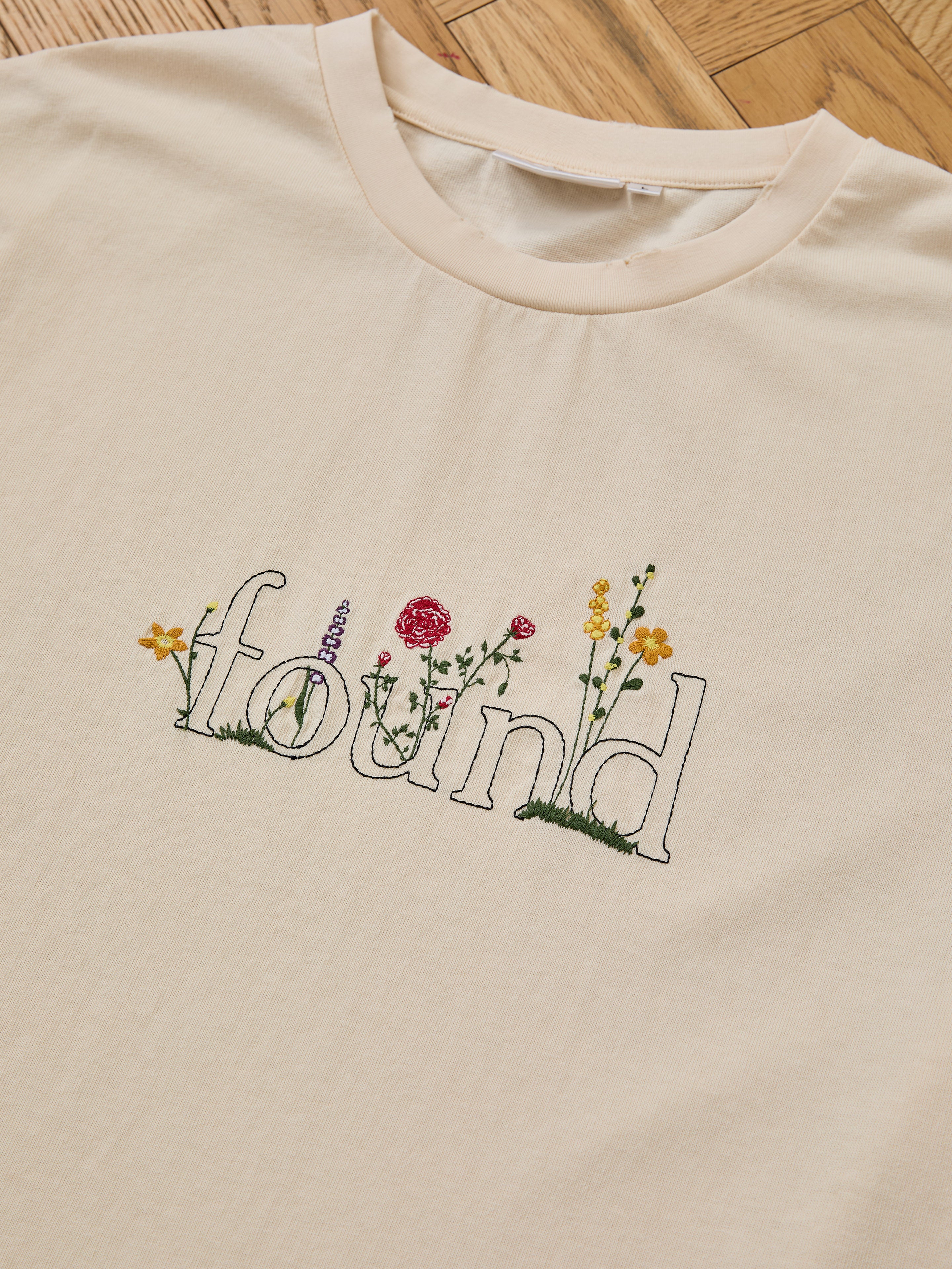 Found Logo Flower Tee | Modern Menswear by yycbvcnbmmnbm