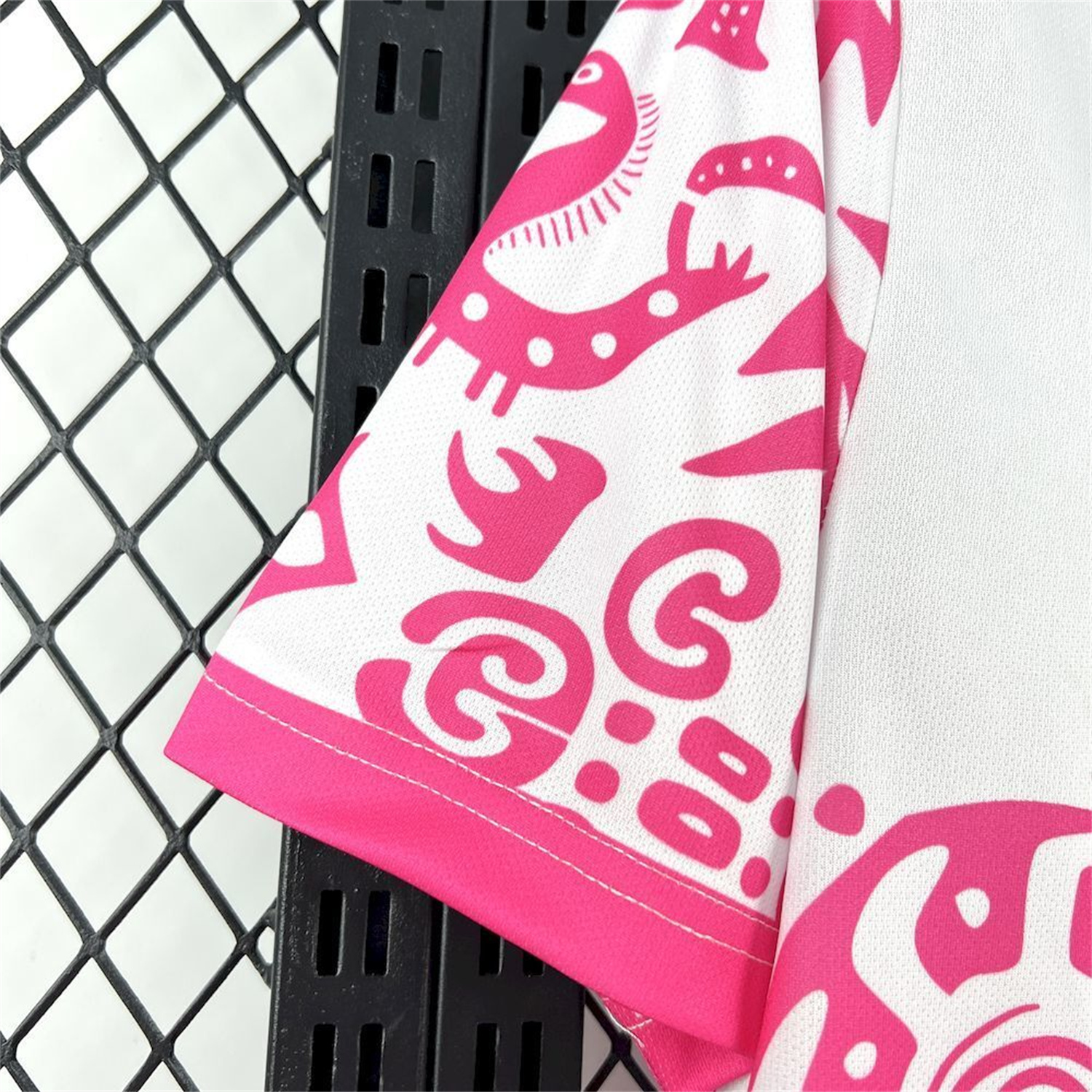 AlphaJersey-Mexico 25-26 Mayan Cvilization Pink And White Special Jersey - Fans Version