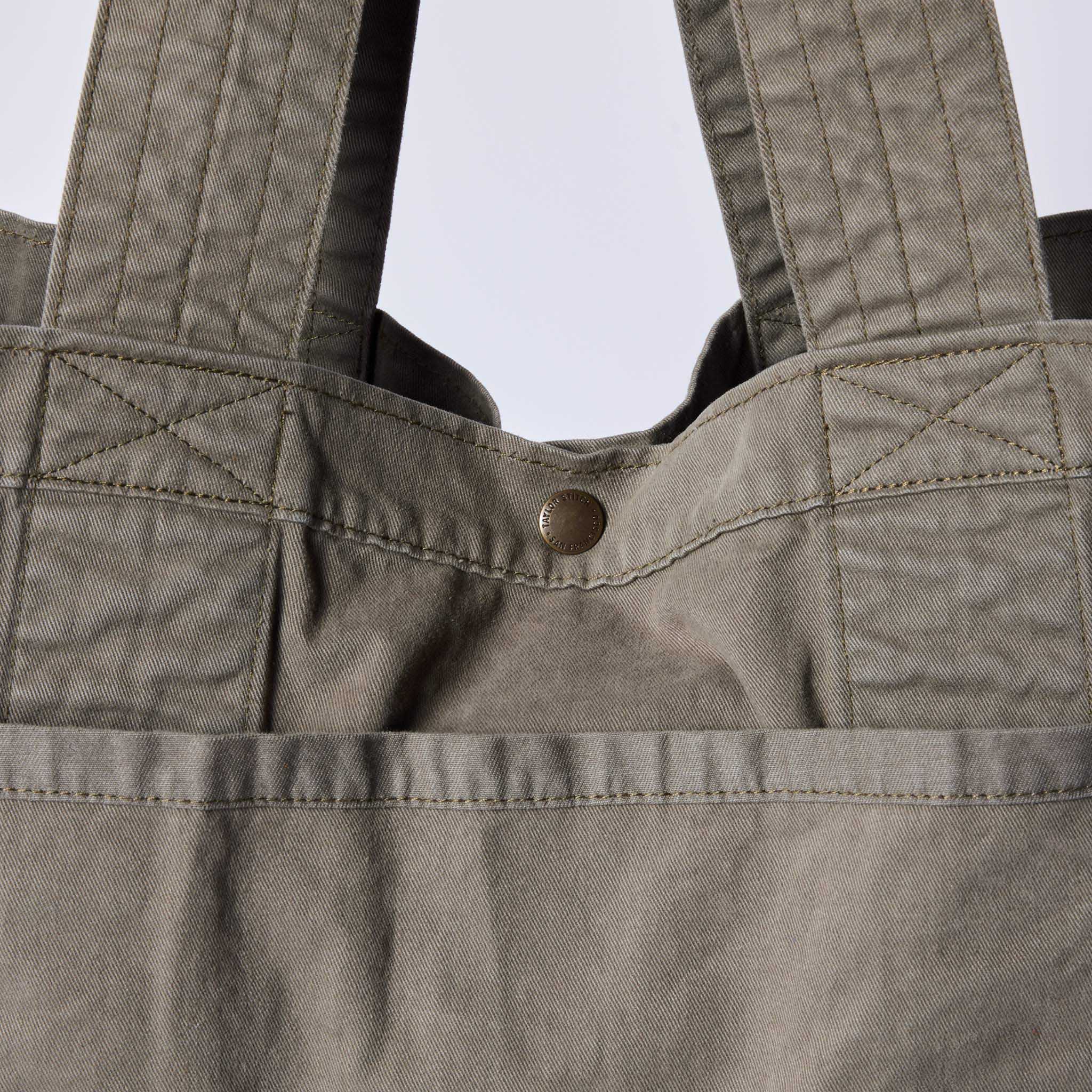 The Foundation Tote in Organic Smoked Olive | Modern Menswear by yycbvcnbmmnbm