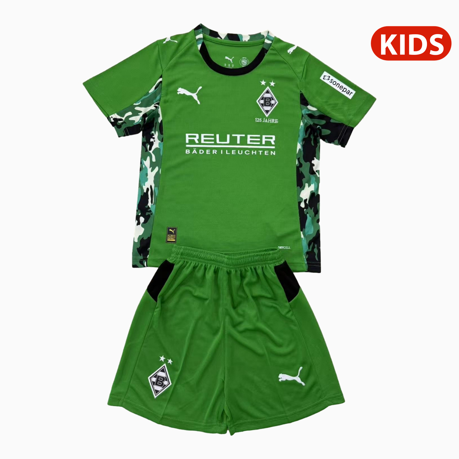 AJ-AlphaJersey-Borussia Mönchengladbach 25-26 Away Kids Kit
