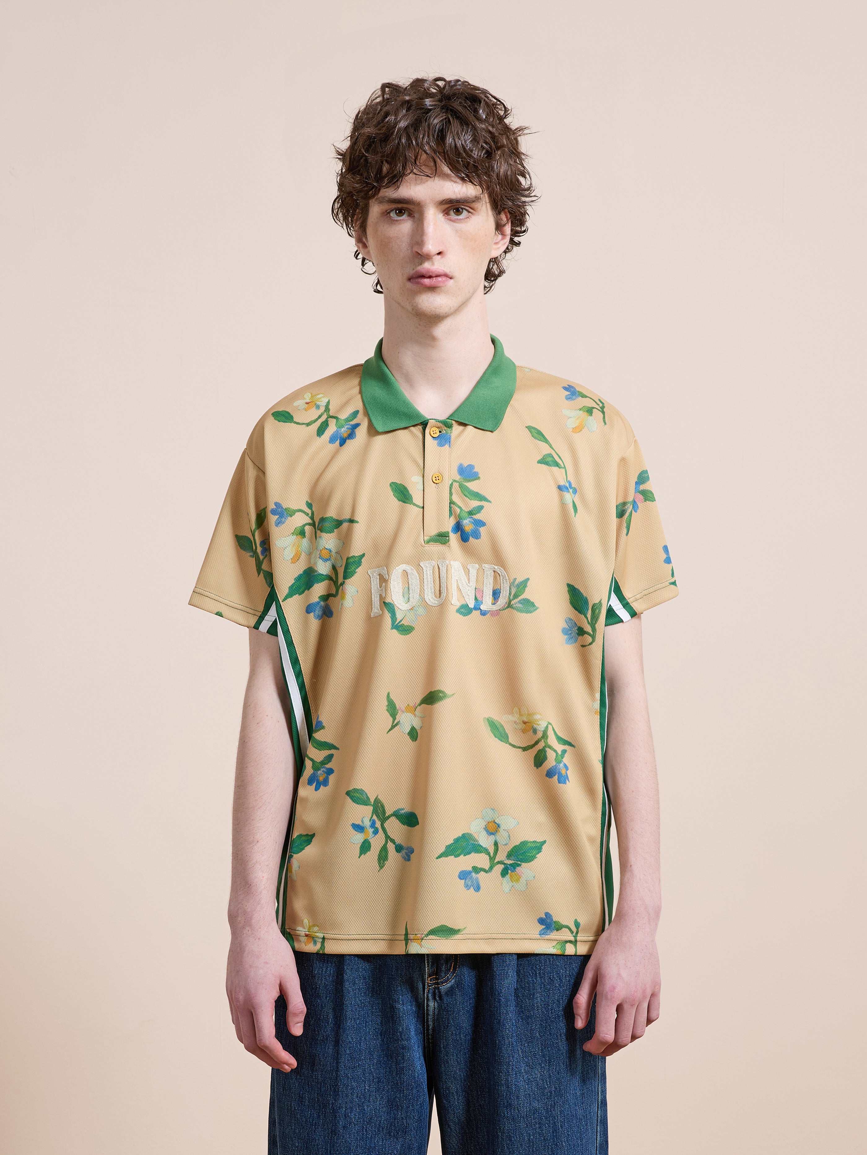 Floral Polo Jersey | Modern Menswear by yycbvcnbmmnbm