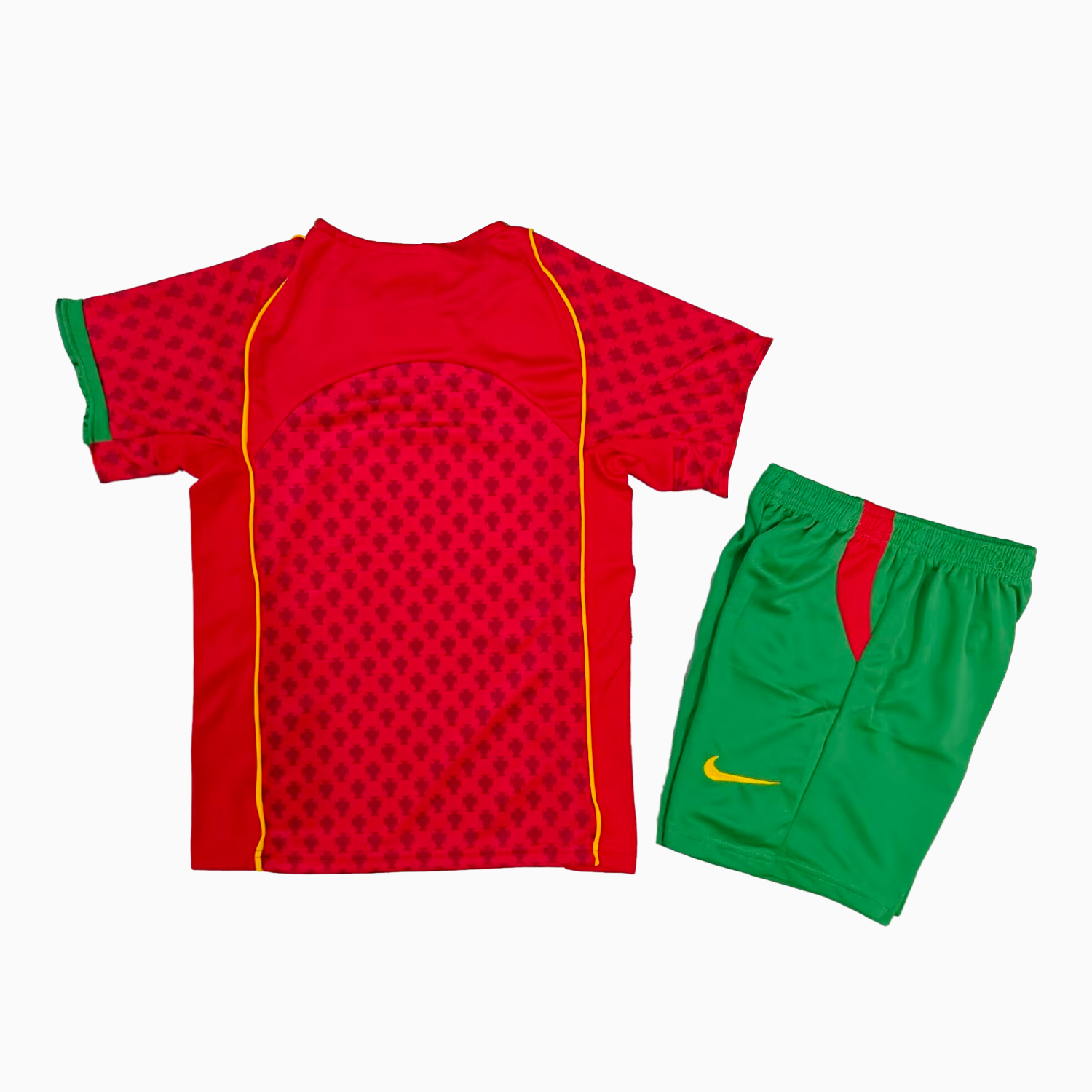 AlphaJersey-Retro Portugal 2004 Home Kids Kit