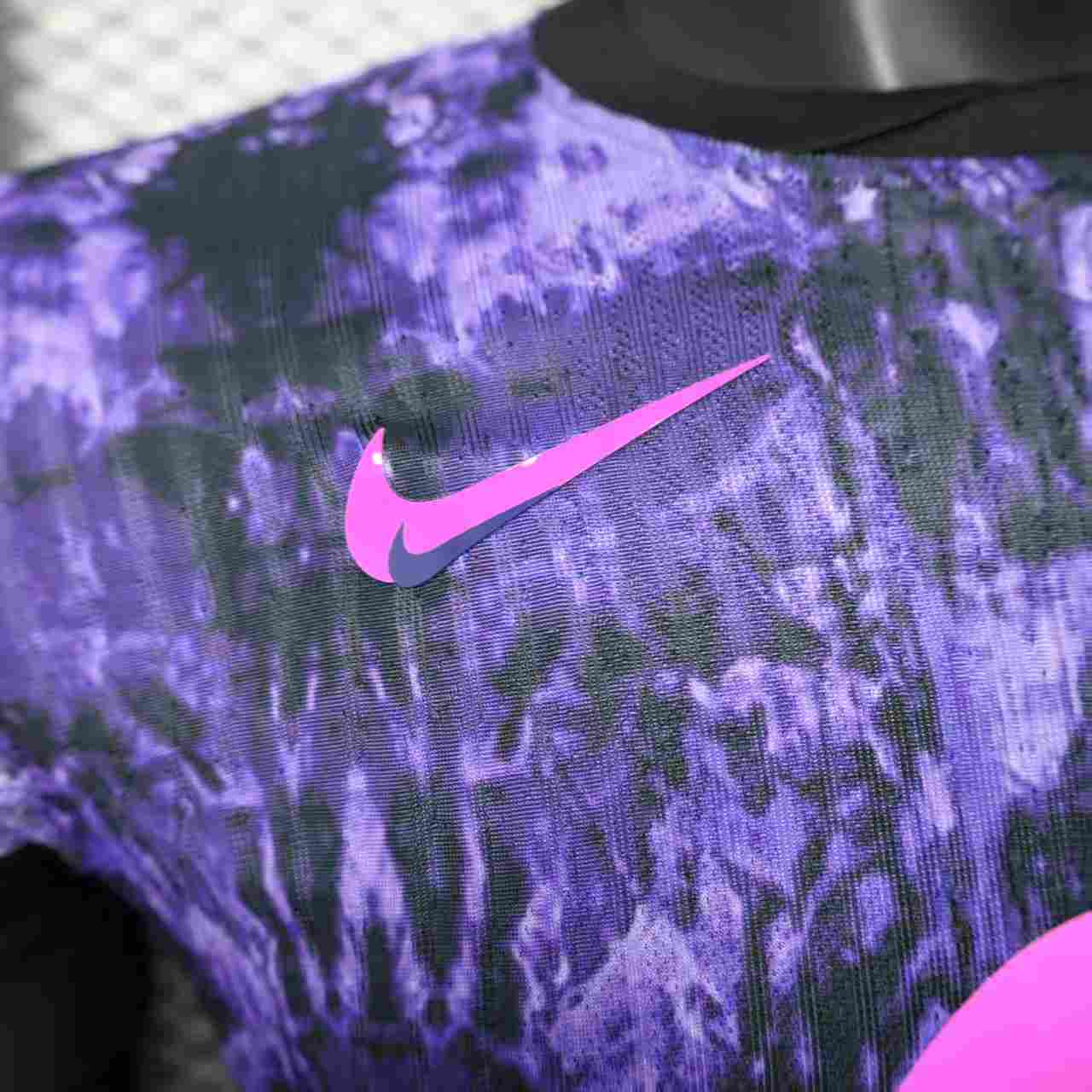 AlphaJersey-Barcelona 25-26 Purple Rock Pattern Jersey - Player Version