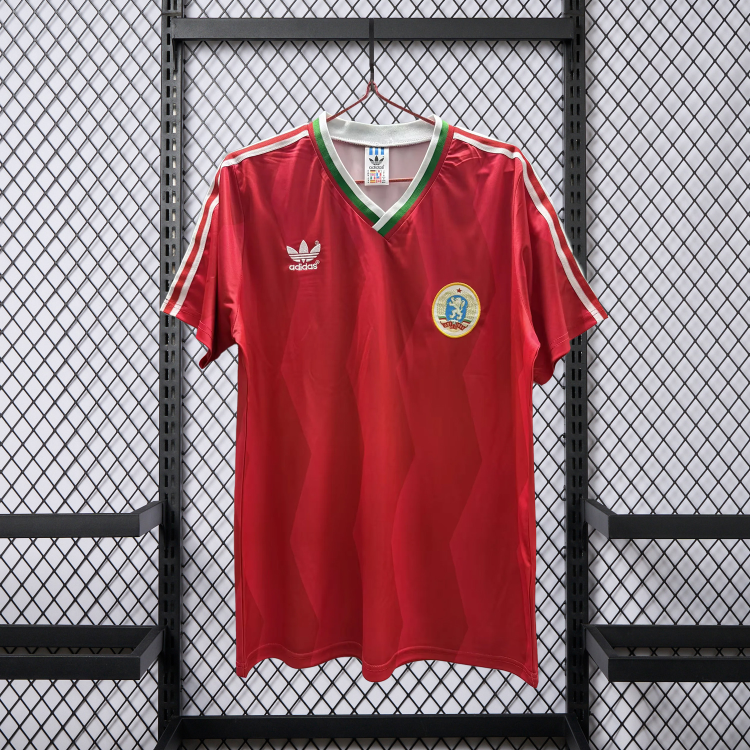 AlphaJersey-Retro Bulgaria 1986 Away Red Jersey