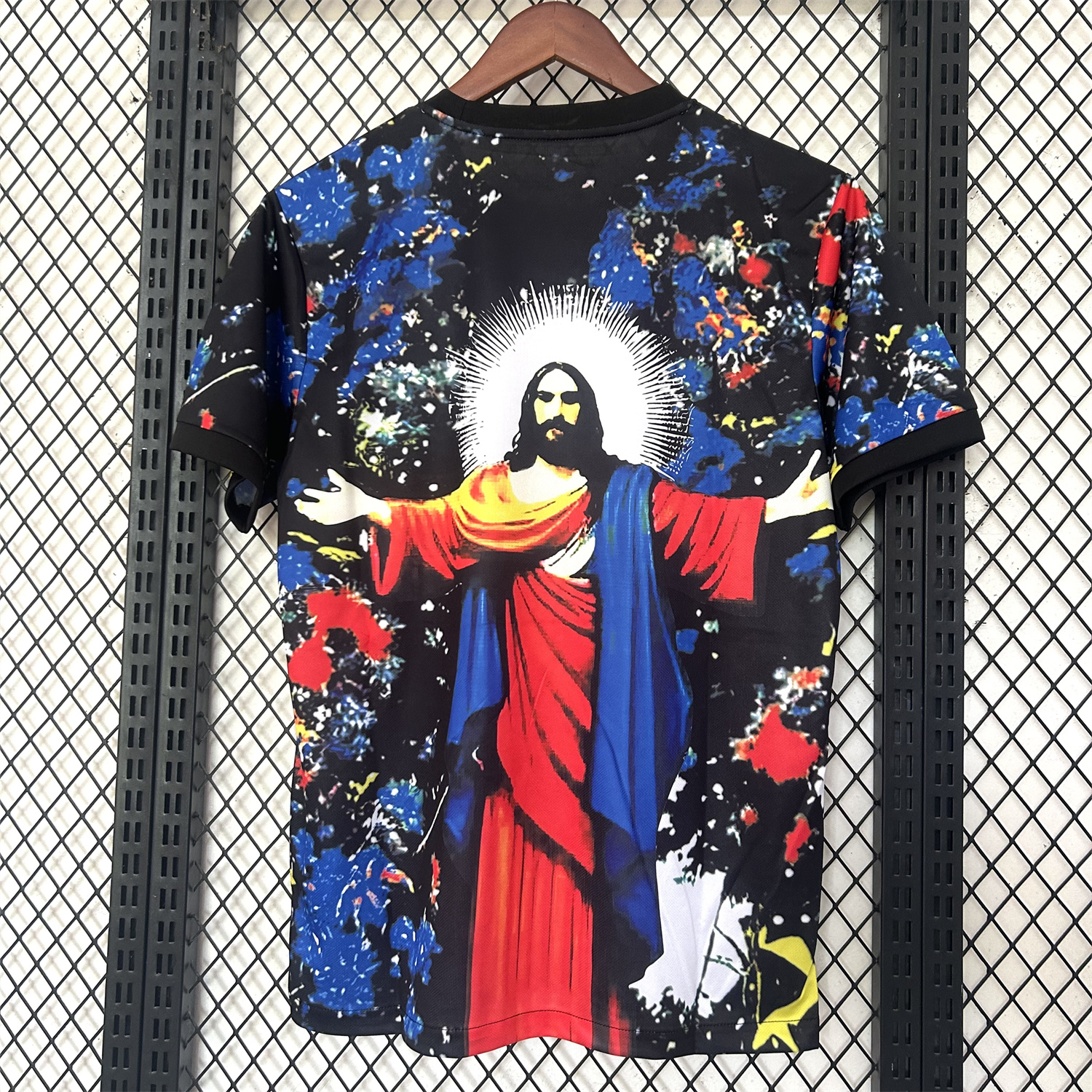 AlphaJersey-Brazil 25-26 Colorful Jesus Statue Special Colorful Graffiti Jersey - Fans Version