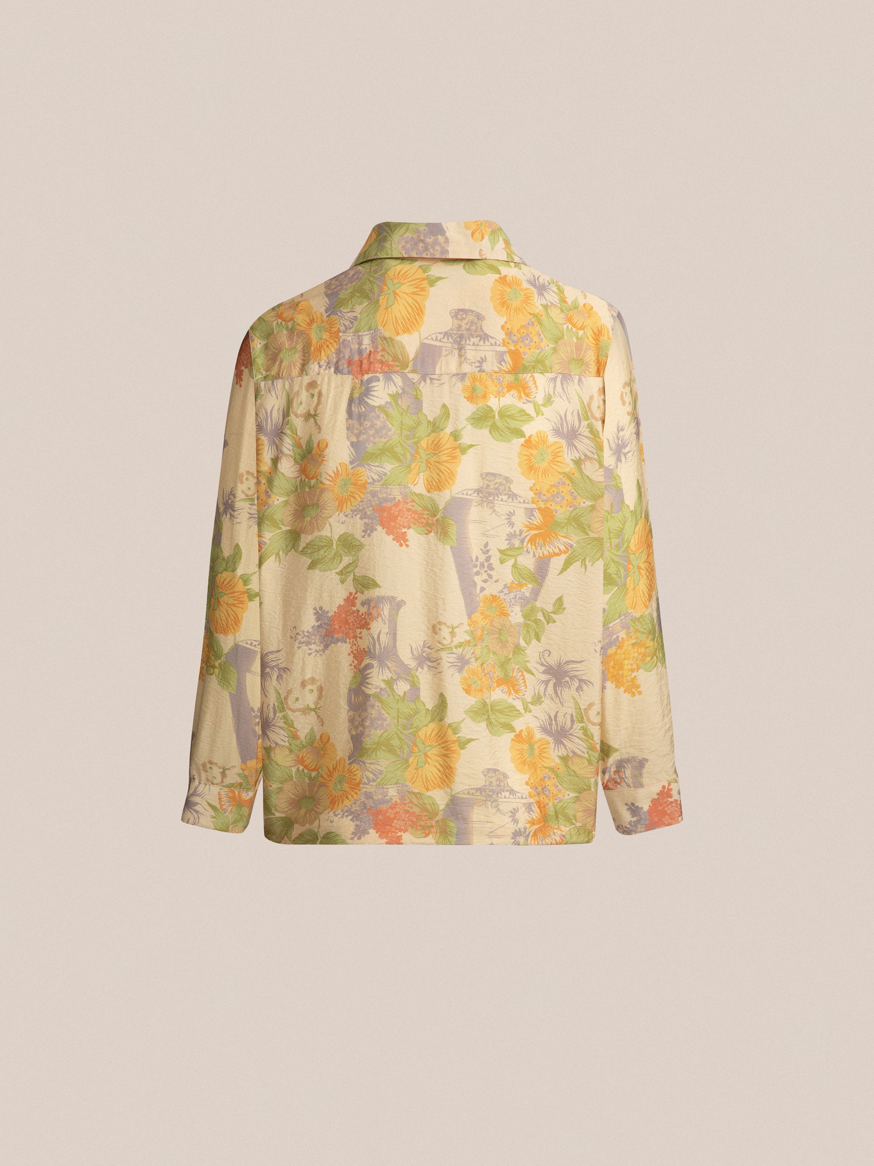 Meraj Vase Pot Long Sleeve Camp Shirt | Modern Menswear by yycbvcnbmmnbm