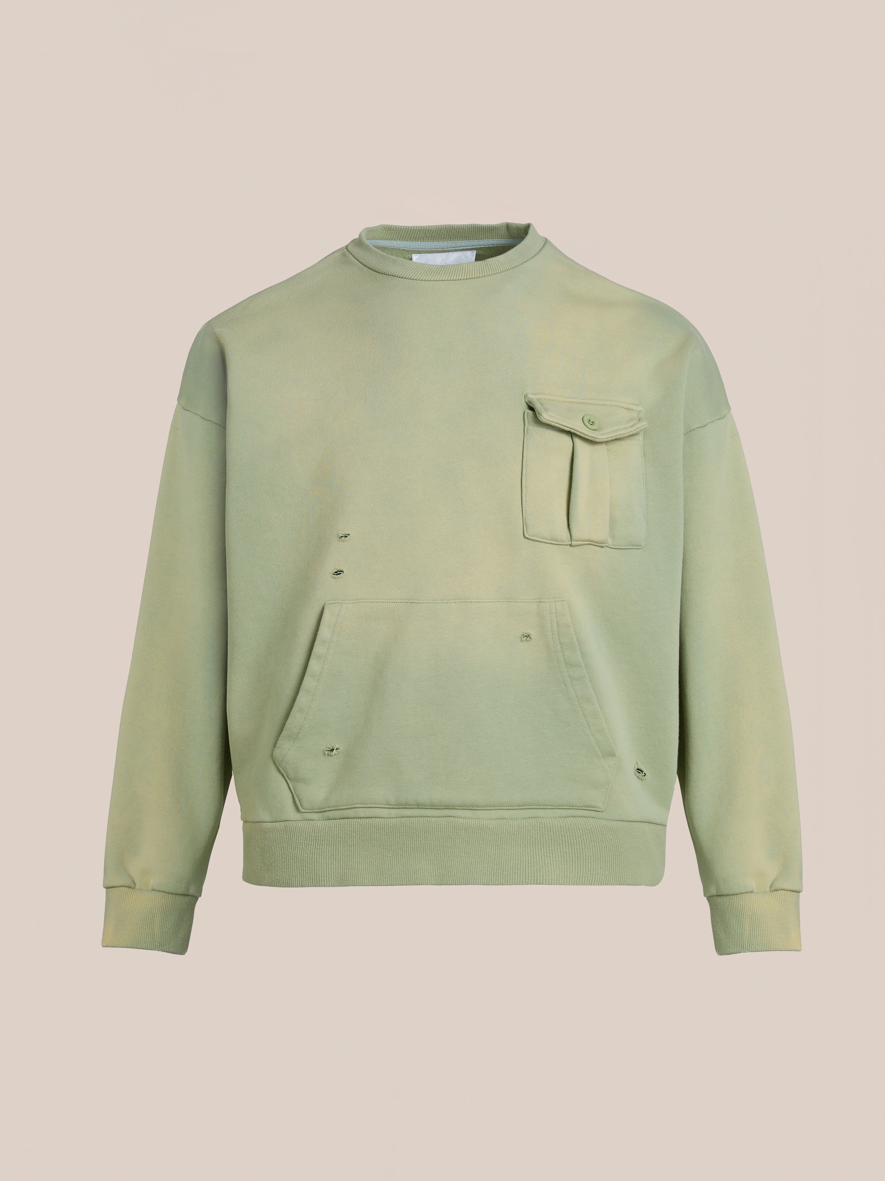 Faded Pocket Crewneck | Modern Menswear by yycbvcnbmmnbm