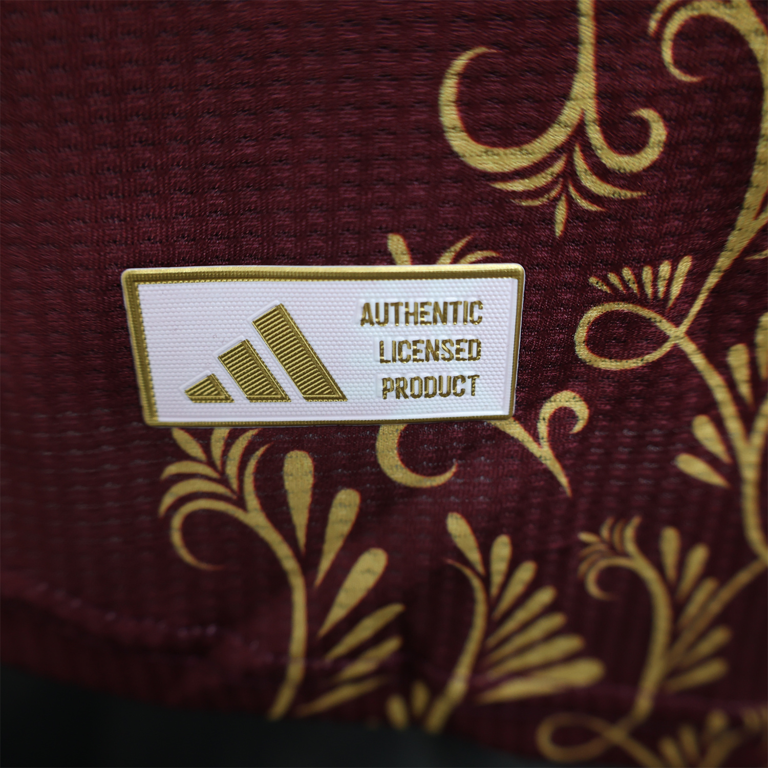 AlphaJersey-Algeria 25-26 Burgundy Jersey with Chest Pattern Decoration - Player Version