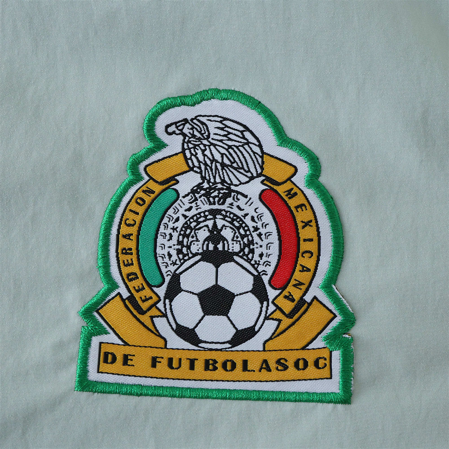 AlphaJersey-Retro Mexico 1994 Retro Style Double Sided Reversible Windbreaker - Green & Grey