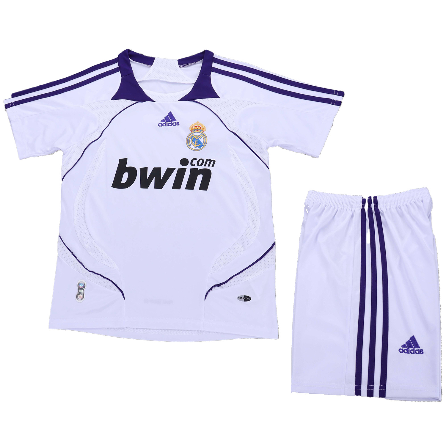 AlphaJersey-Retro Real Madrid 2007-08 Home Kids Kit