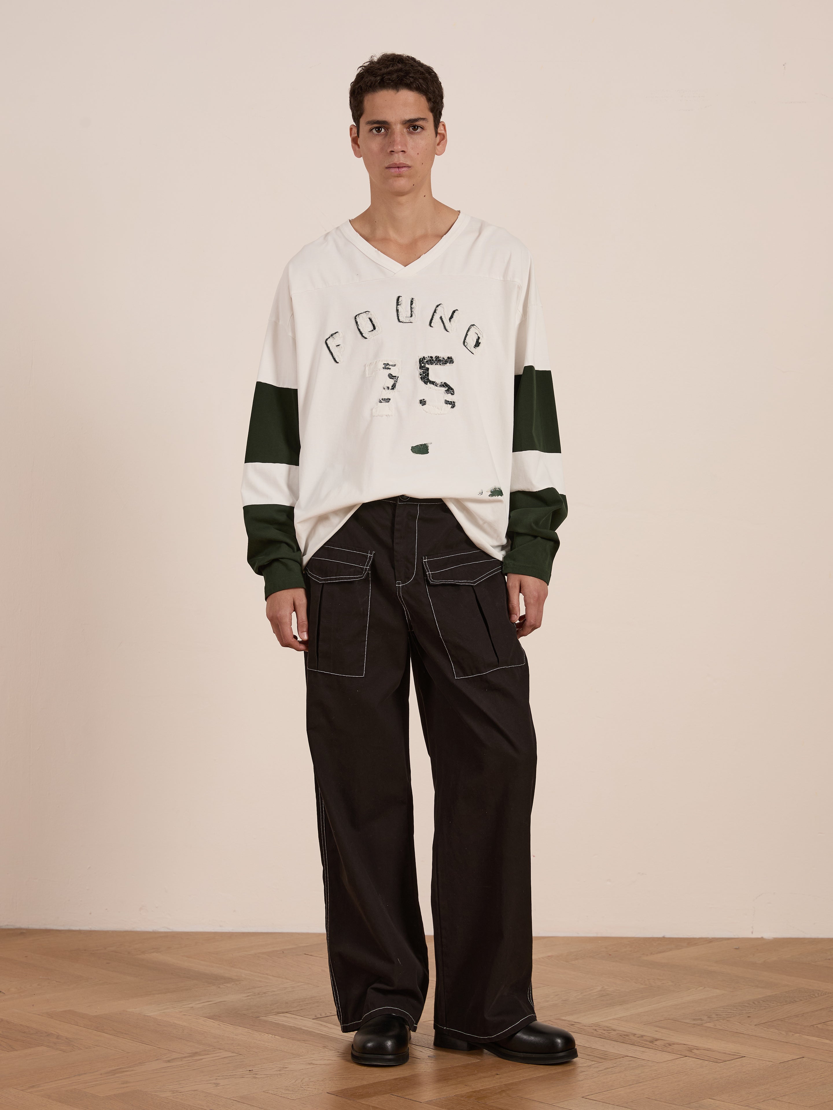 Distressed LS Team Jersey | Modern Menswear by yycbvcnbmmnbm