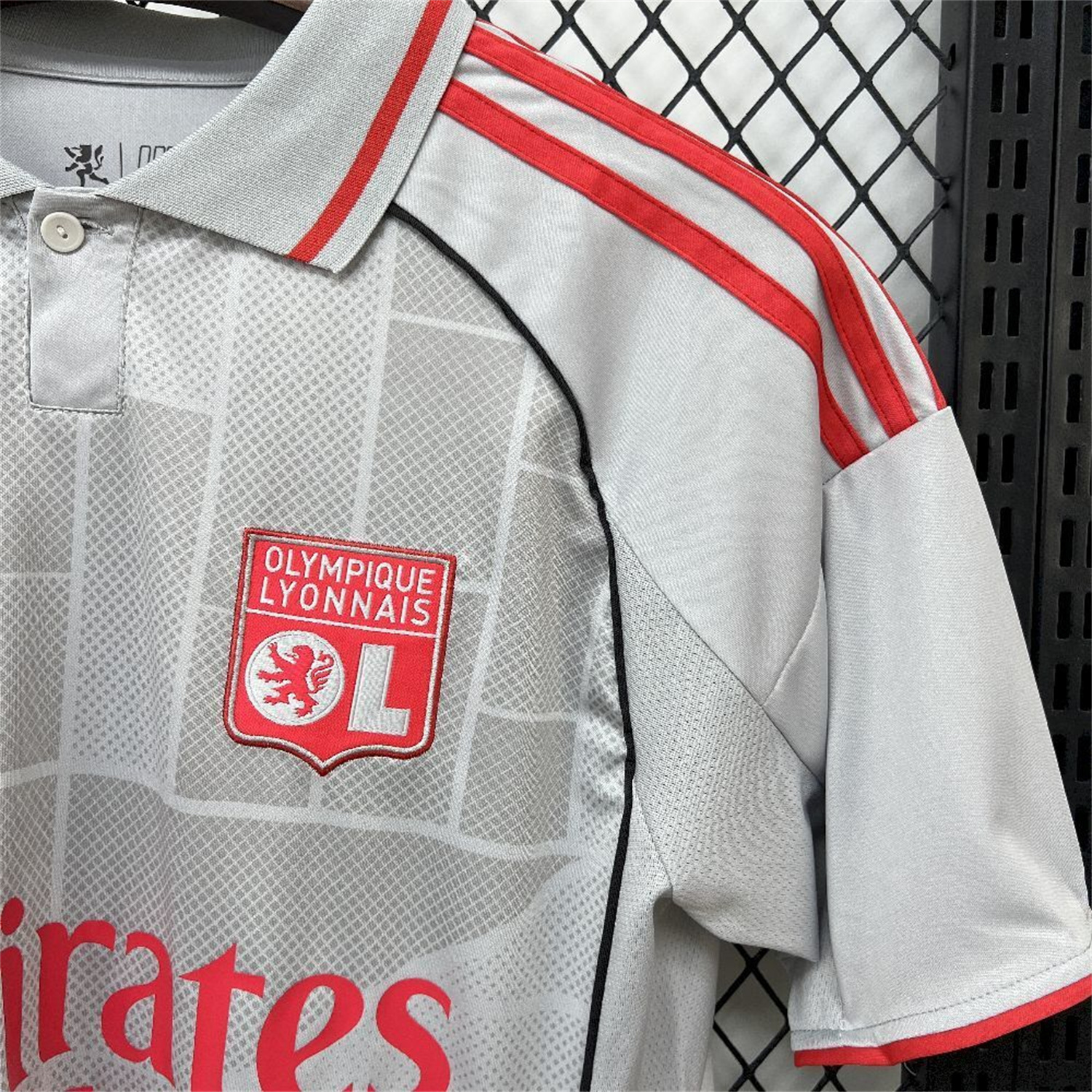 AlphaJersey-Lyon 25-26 Third Grey Jersey - Fans Version