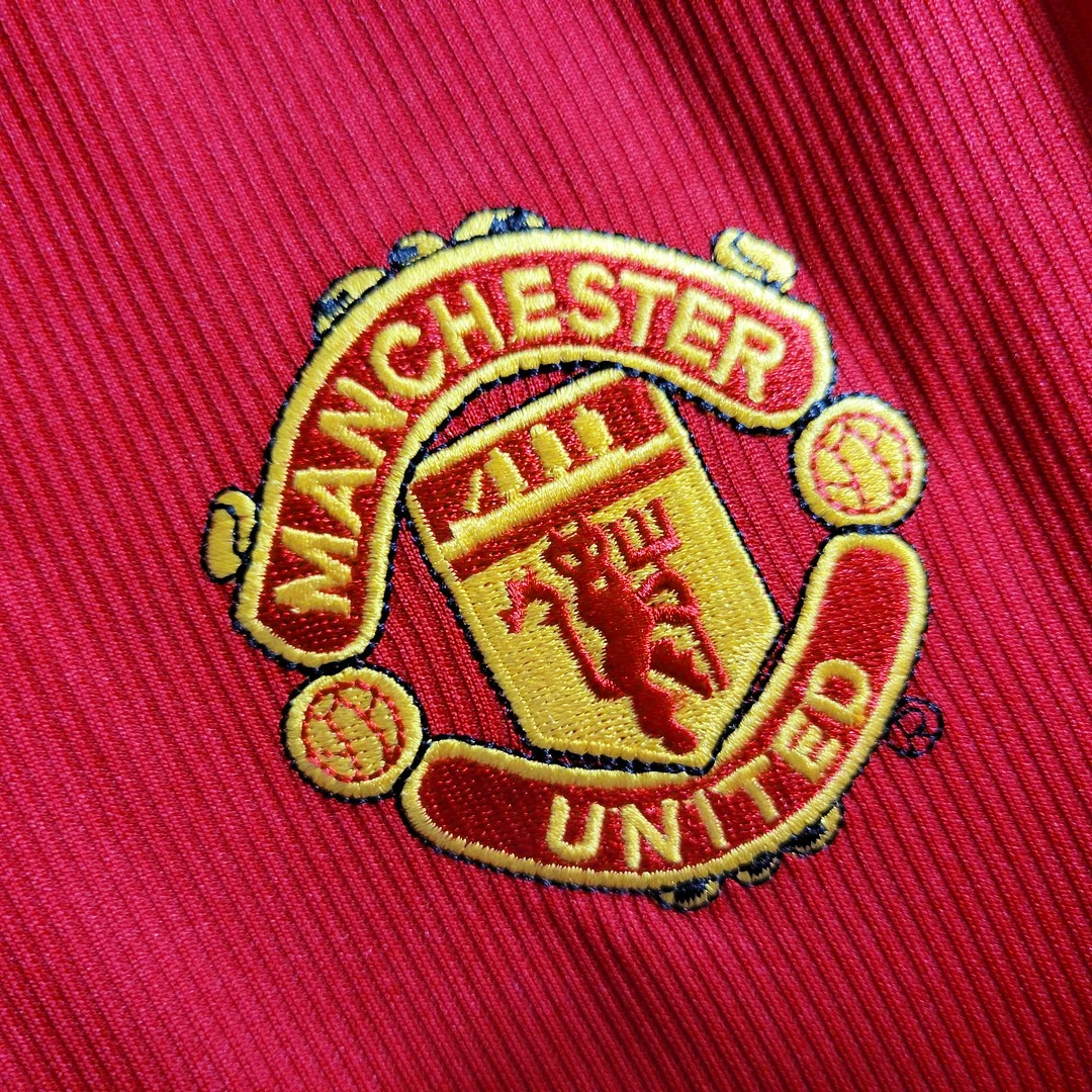 AlphaJersey-Retro Manchester United 98-99 Home Long Sleeve Jersey