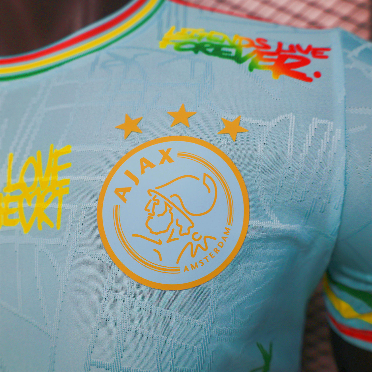 AlphaJersey-Ajax x B-O-B Marly 25-26 Light Blue Special Edition Jersey - Player Version