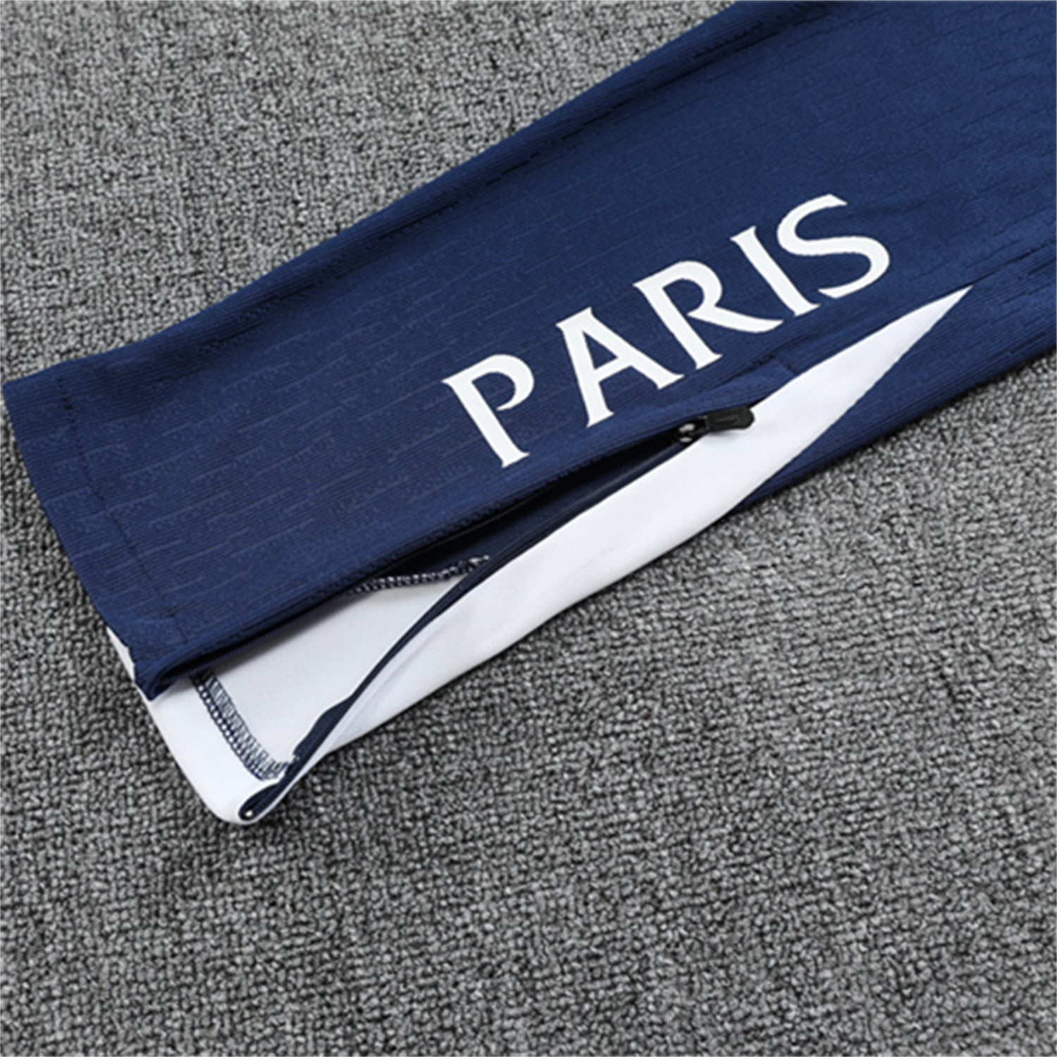 AlphaJersey-Paris Saint-Germain PSG 25-26 Long Sleeve Training Set - JD White Wing Royal Blue Top and Pants