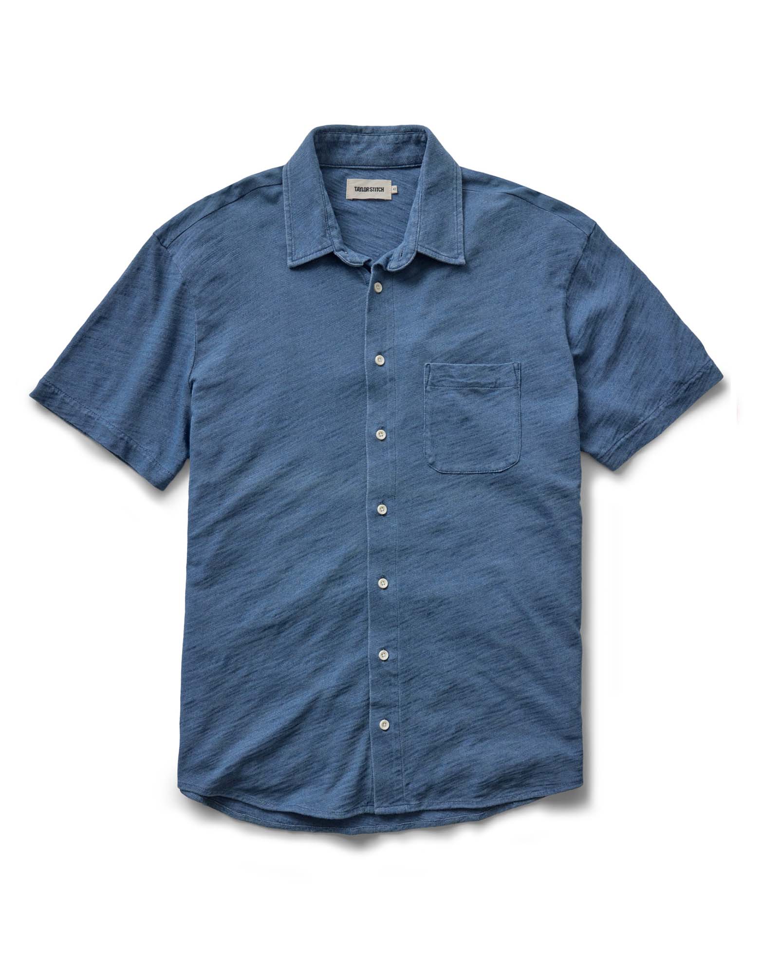 The Short Sleeve California in Washed Indigo Slub | Modern Menswear by yycbvcnbmmnbm