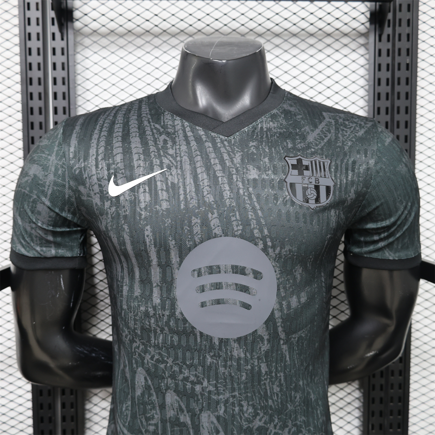 AlphaJersey-Barcelona 25-26 Grey And Black Special Jersey - Player Version