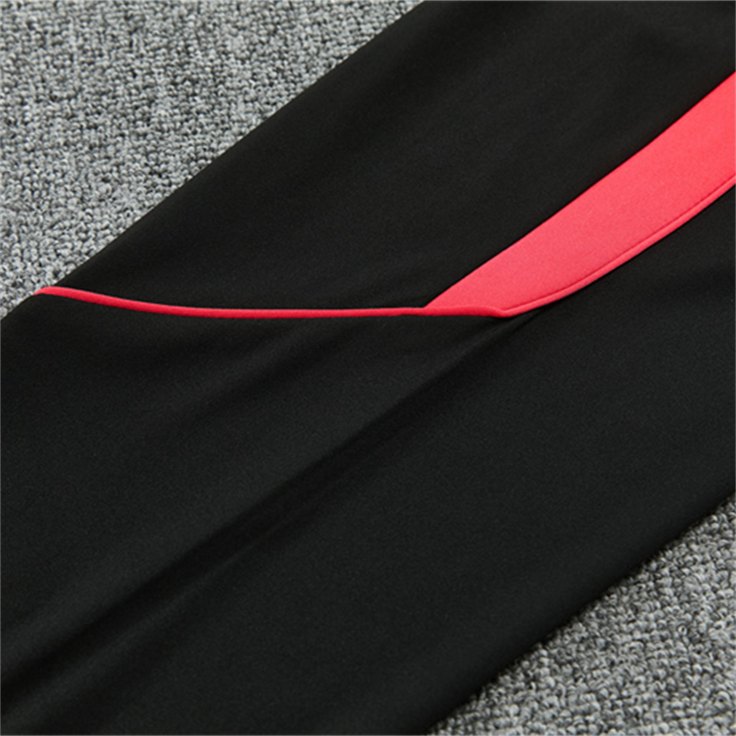AlphaJersey-Brazil X JD 2026 Kids Long Sleeves Training Set - Black Top And Black Orange Pants