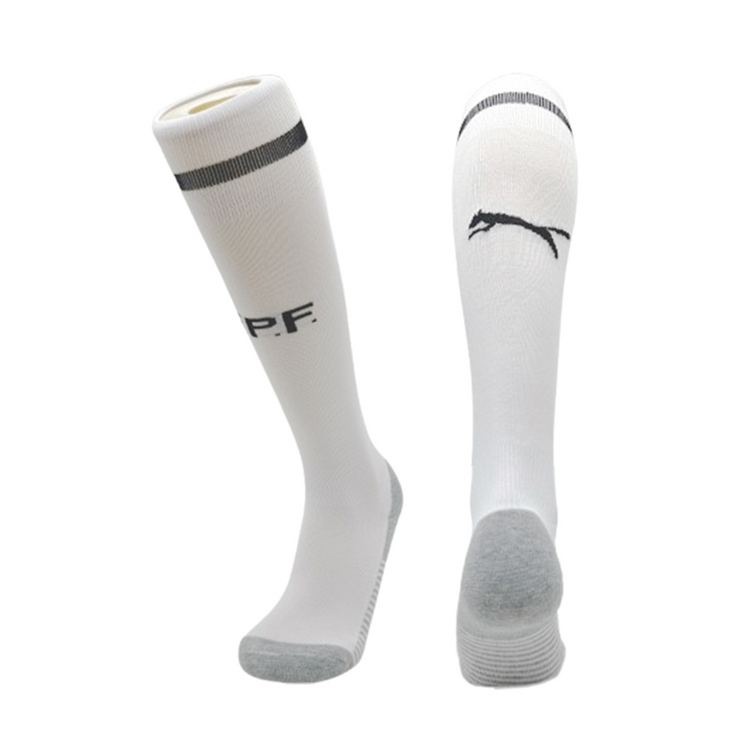 AlphaJersey-Santos 25-26 Home Socks - White & Green Line