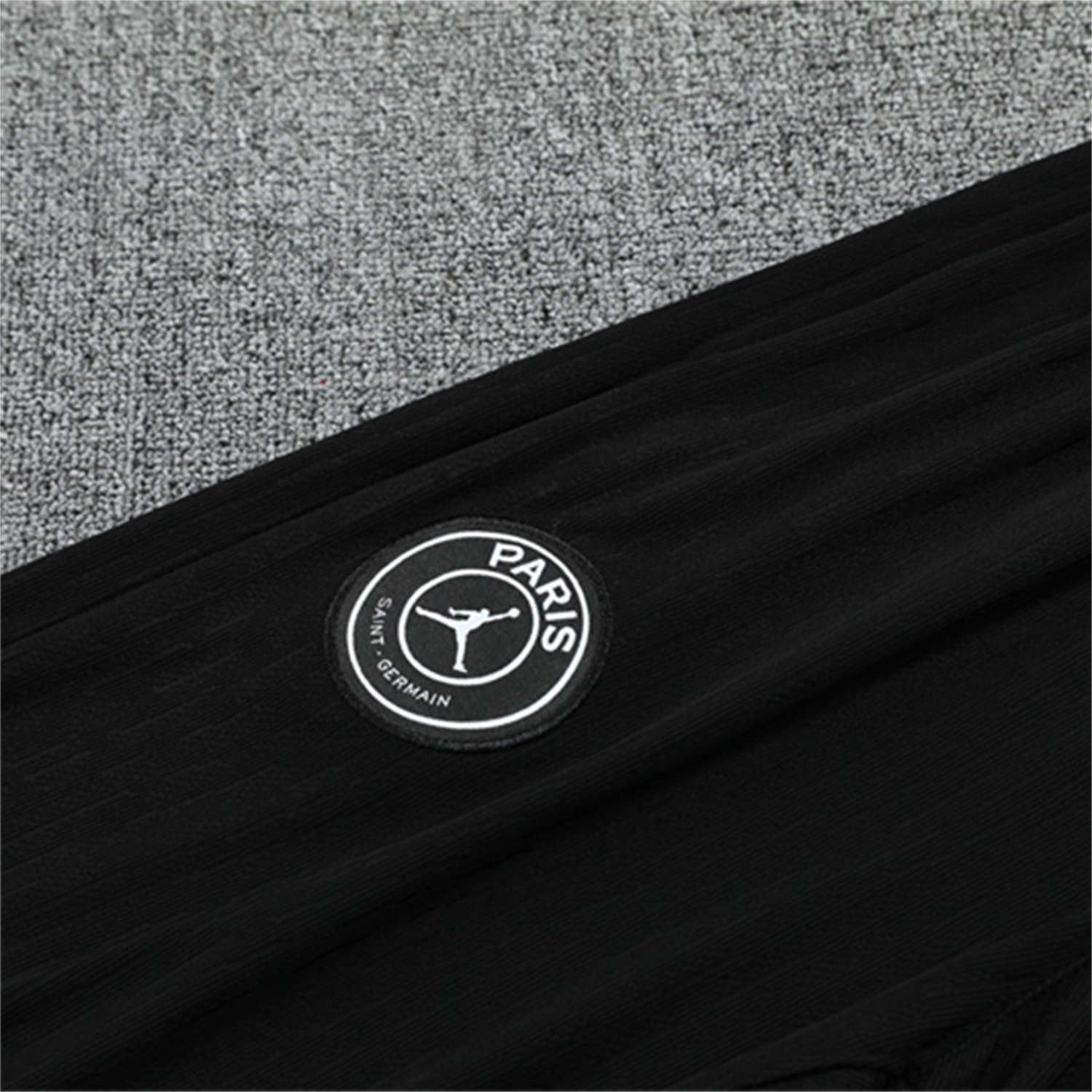 AlphaJersey-Paris Saint-Germain PSG 25-26 Jordan Long Sleeve Training Set - Pure Black Top & Pants