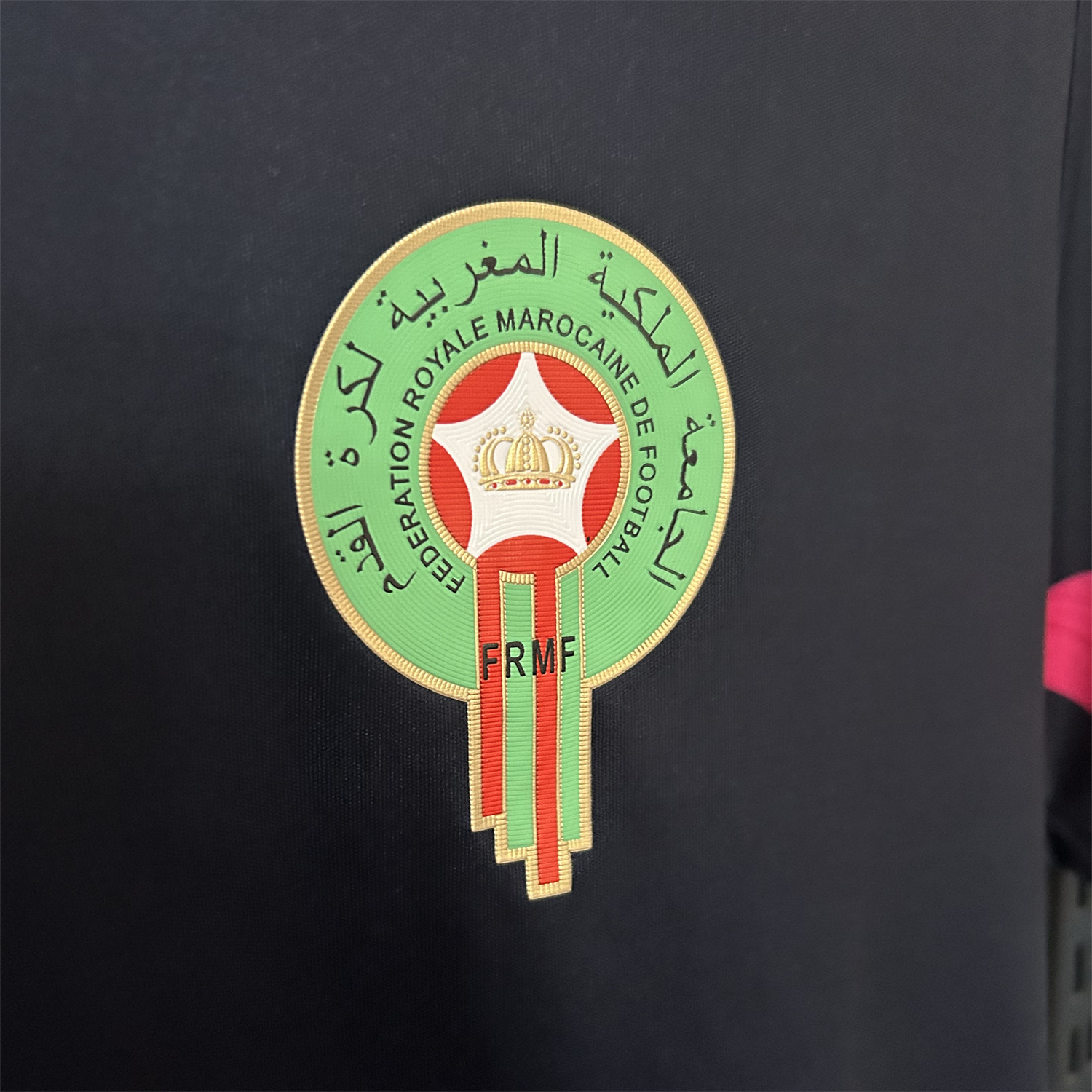 AlphaJersey-Morocco 25-26 Black Pink Training Jersey - Fans Version