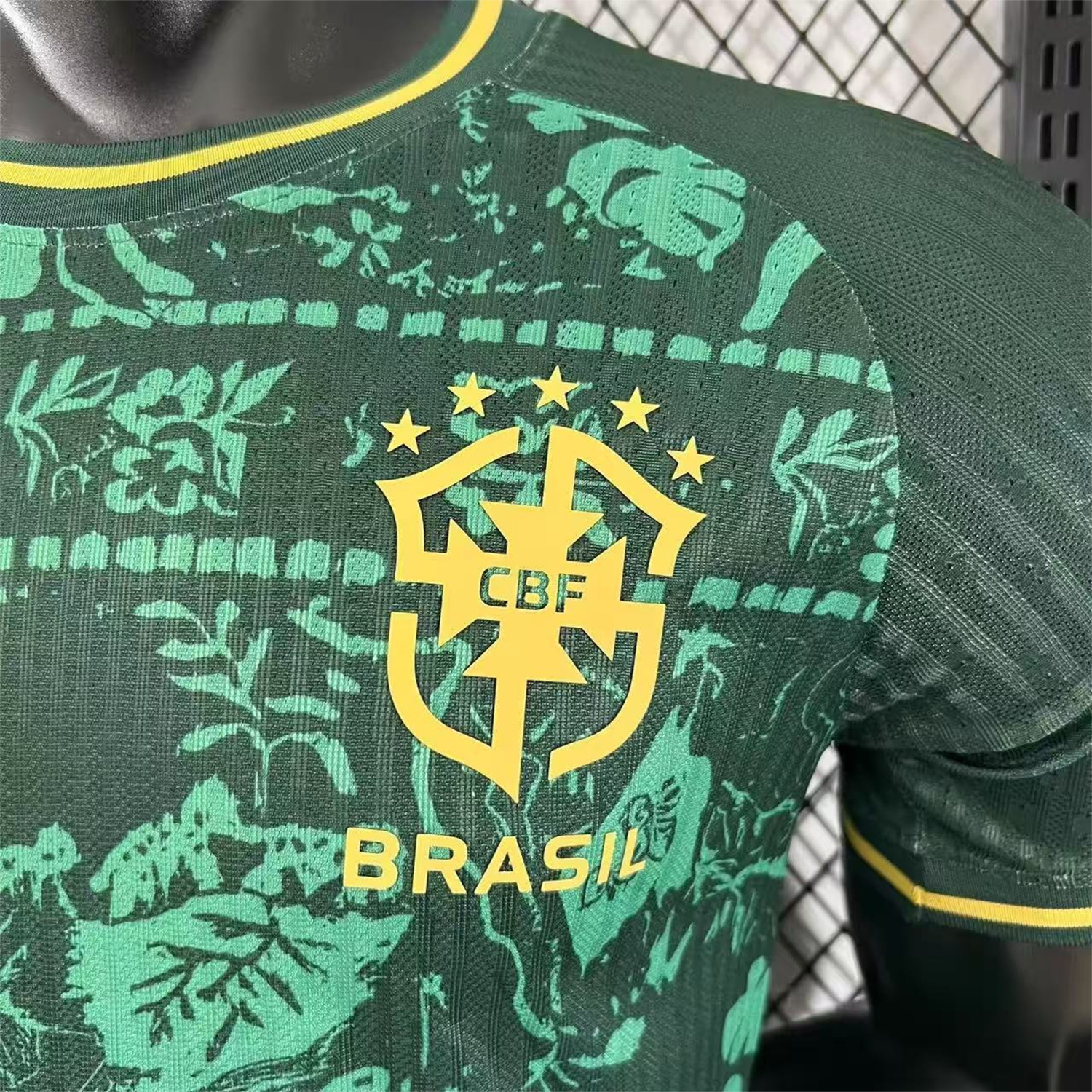 AlphaJersey-Brazil 25-26 Green Leaves Jersey - Player Version