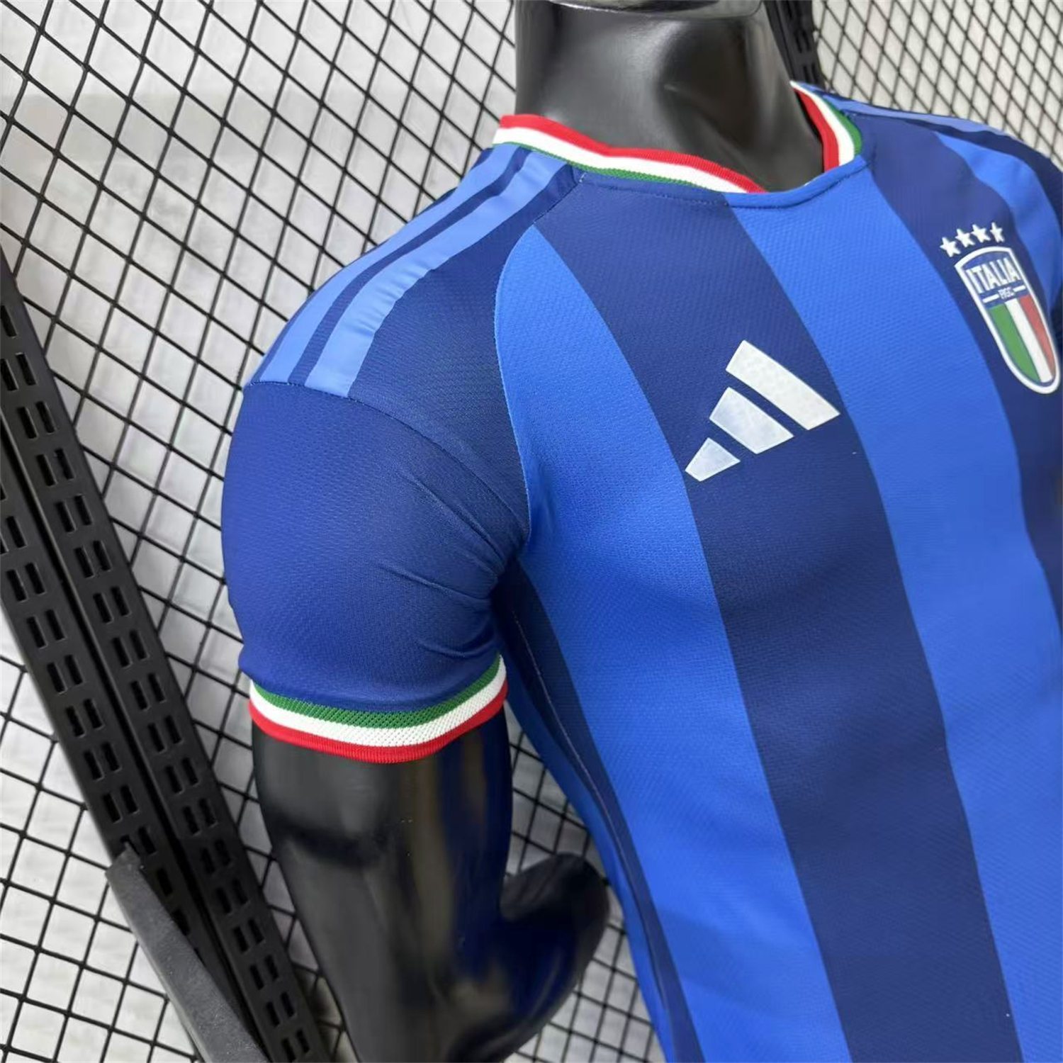 AlphaJersey-Italy 2026 Blue Vertical Stripes Special Jersey - Player Version