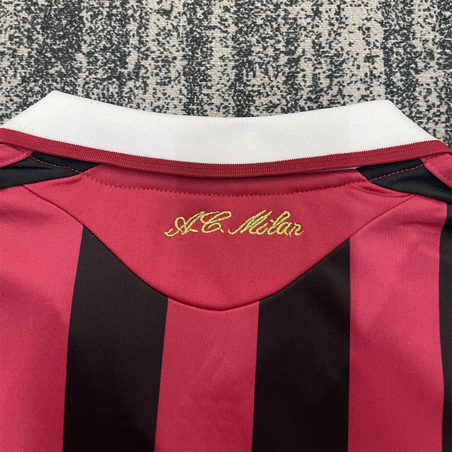 AlphaJersey-Retro AC Milan 2009-10 Home Red Kids Kit