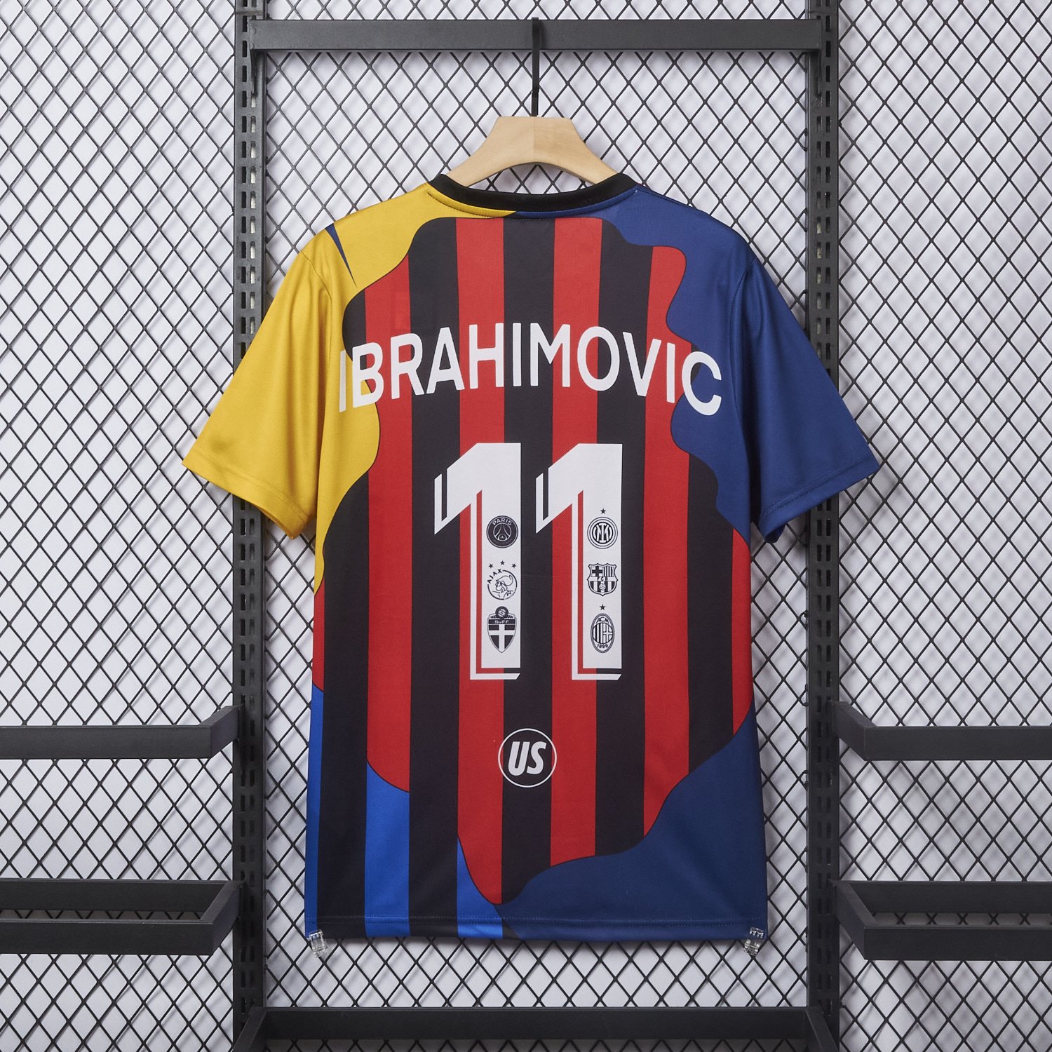 AlphaJersey-Zlatan Ibrahimović Career Commemorative Jersey - Fans Version - AC Milan Inter Milan Barcelona Ajax Paris Saint-Germain PSG Sweden