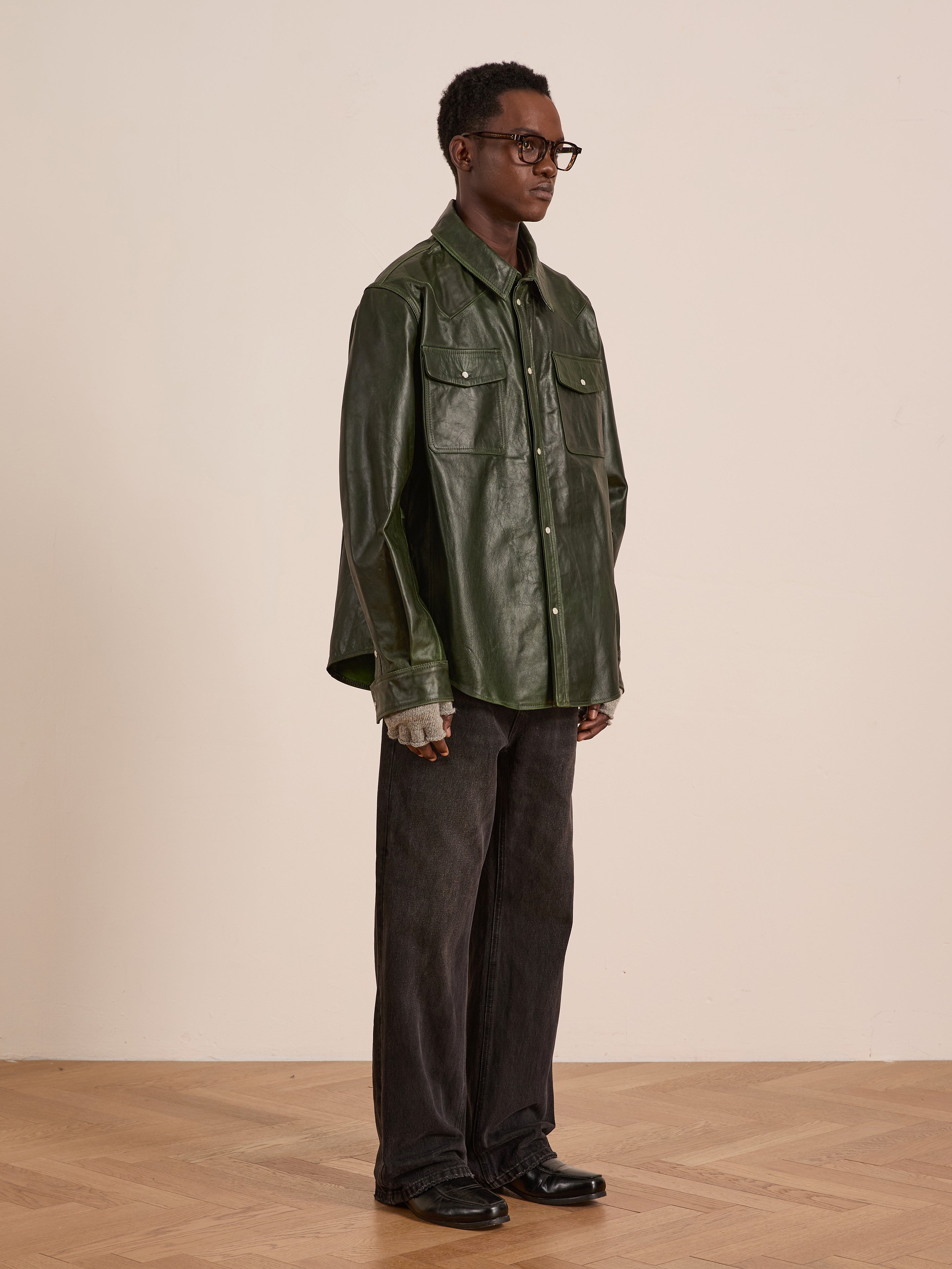 Forest Leather Western Shirt | Modern Menswear by yycbvcnbmmnbm