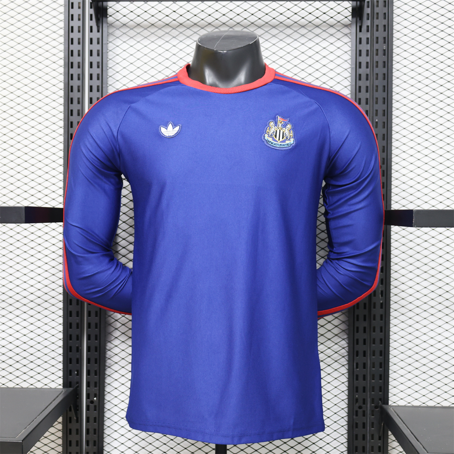 AlphaJersey-Newcastle United 25-26 Purple-Blue Casual Long Sleeves Jersey - Player Version
