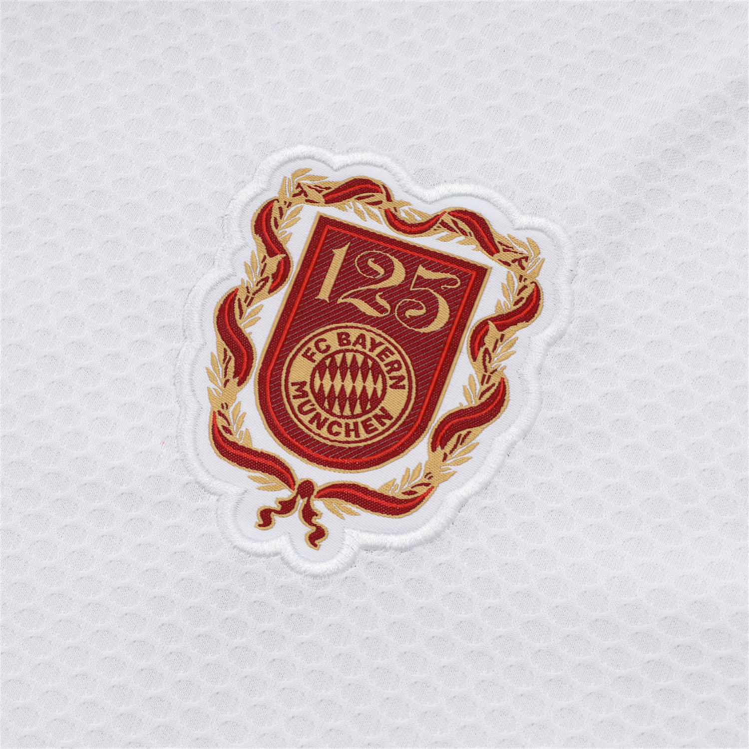 AlphaJersey-Bayern Munich 2025 125th Anniversary Short-Sleeve Training Set - White Top and Shorts
