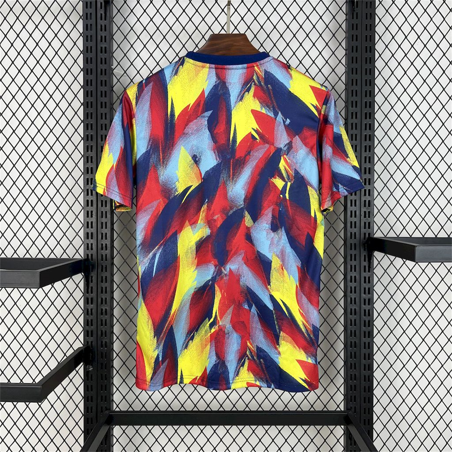 AlphaJersey-Arsenal 25-26 Colorful Flame Graffiti Pre-match Training Jersey - Fans Version