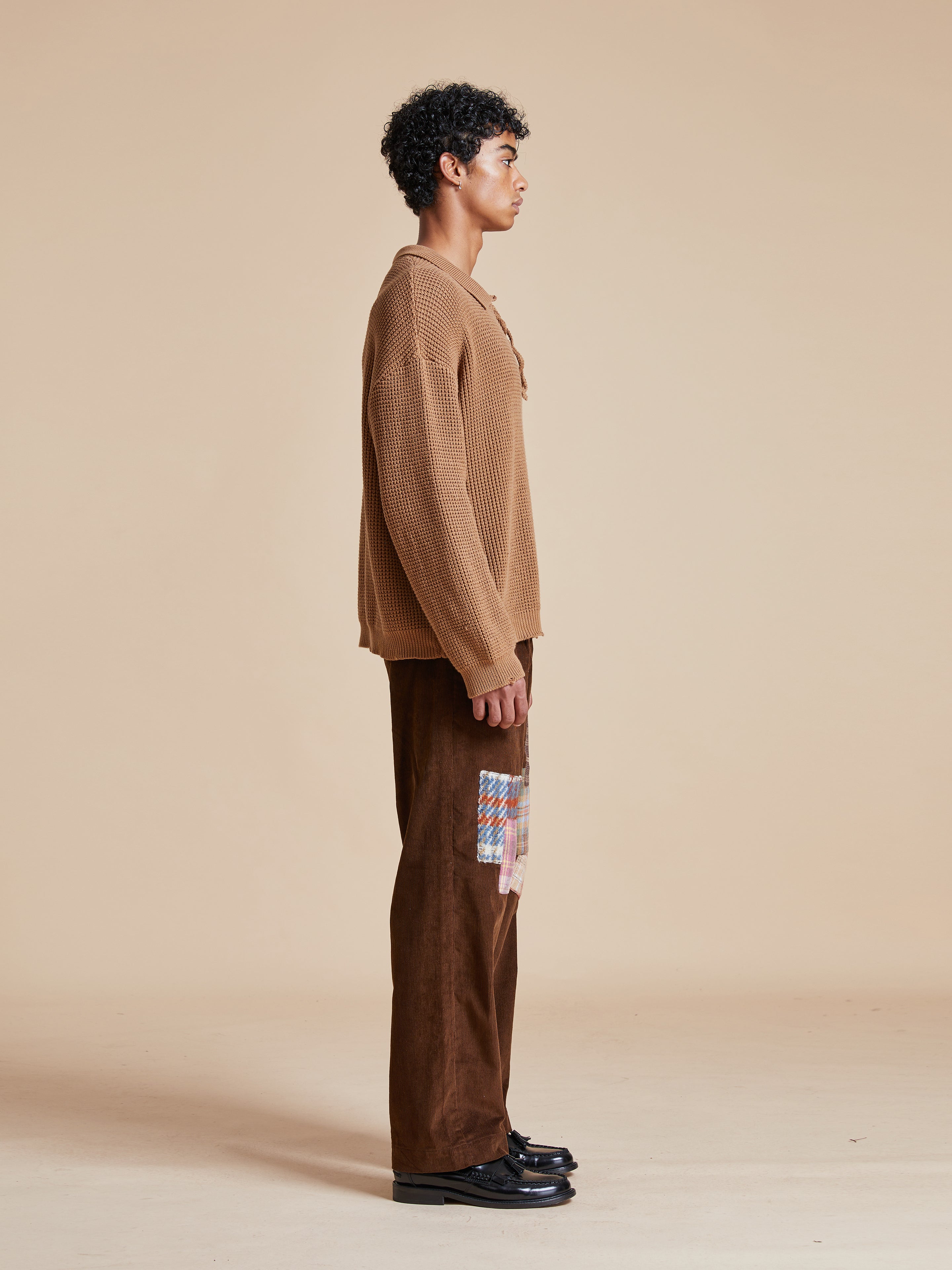 Tie-Collar Knit Sweater | Modern Menswear by yycbvcnbmmnbm