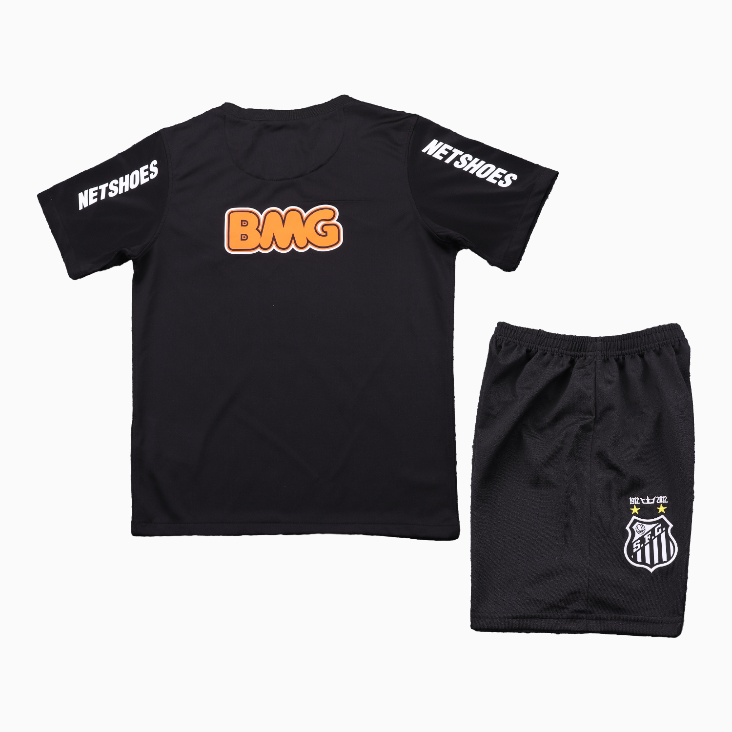 AlphaJersey-Retro Santos 2012 Black Special Kids Kit
