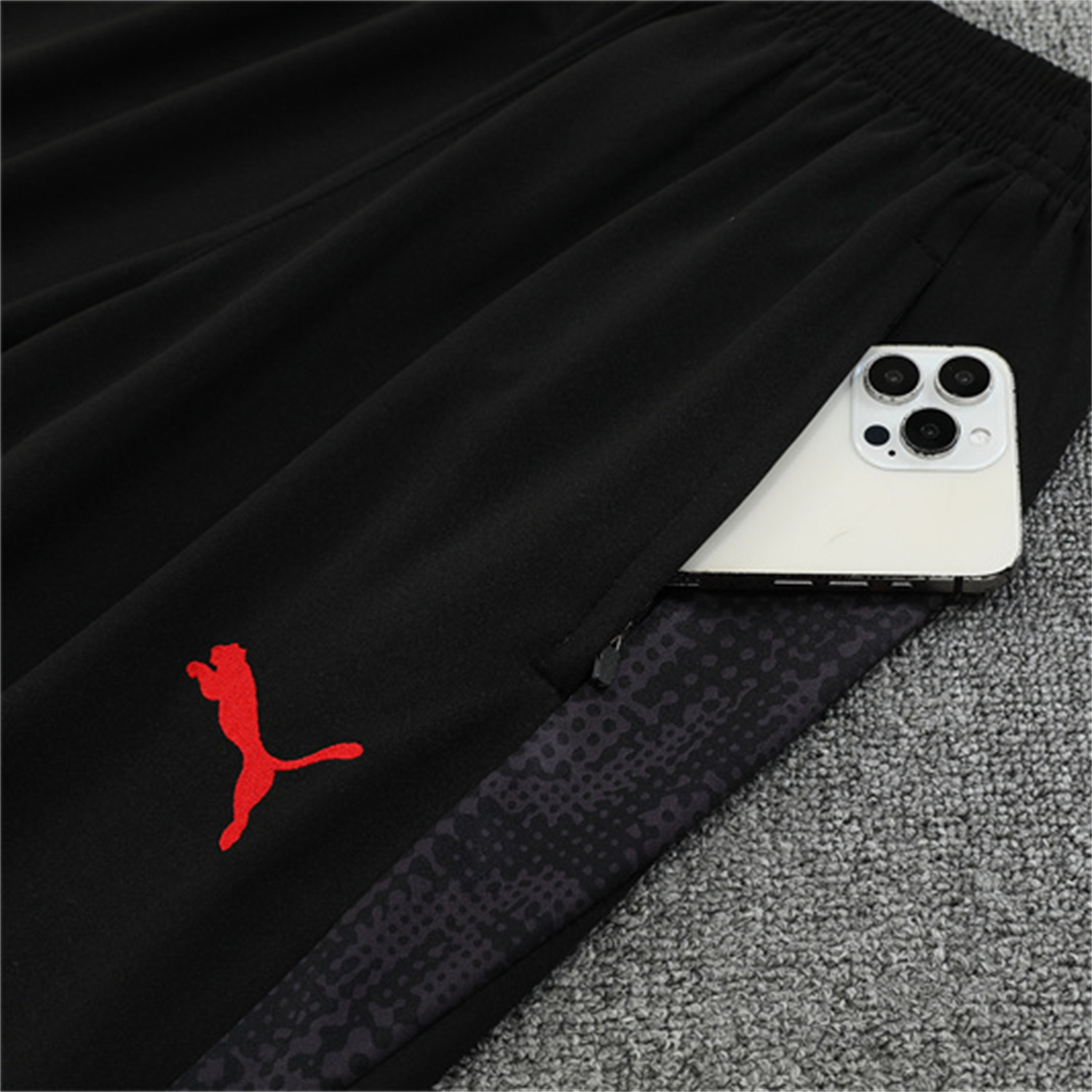 AlphaJersey-AC Milan 25-26 Kids Long Sleeve Training Set - Black Top & Black Pants