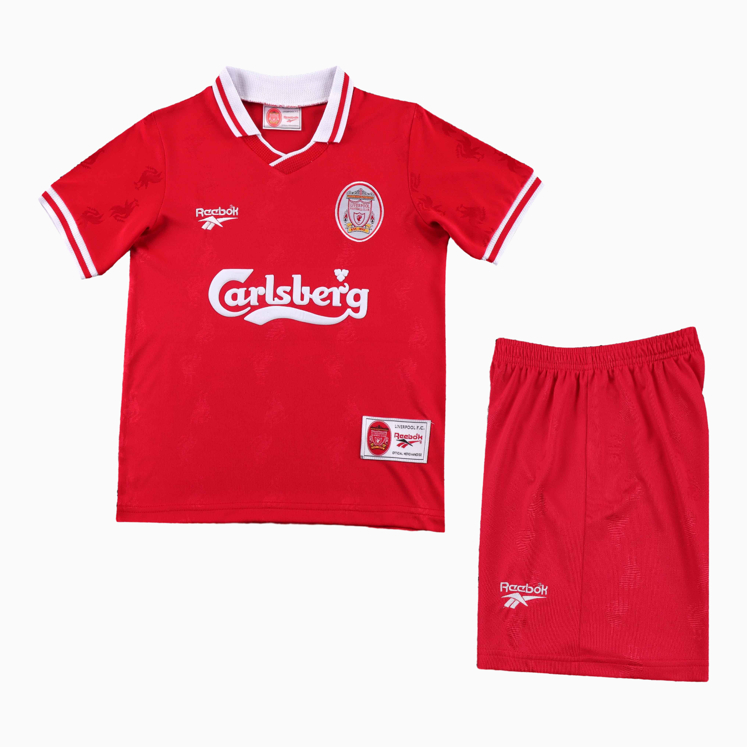 AlphaJersey-Retro Liver.pool 1996-97 Home Kids Kit
