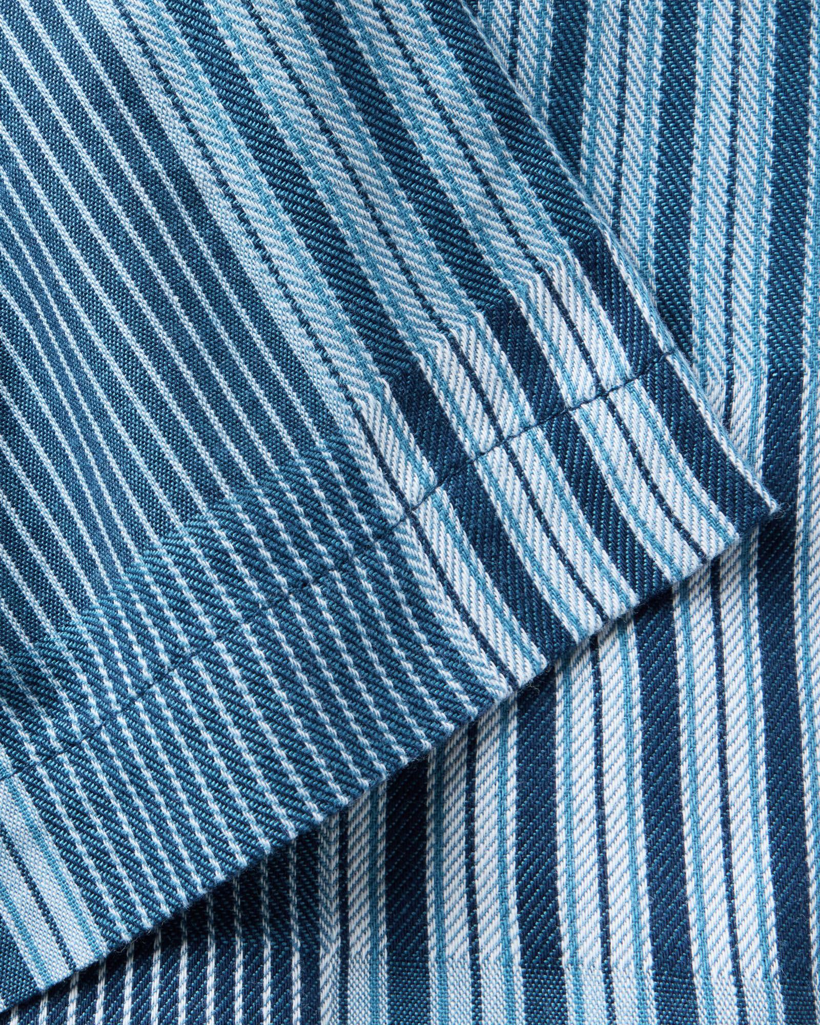 The Hawthorne Shirt in Indigo Patchwork | Modern Menswear by yycbvcnbmmnbm