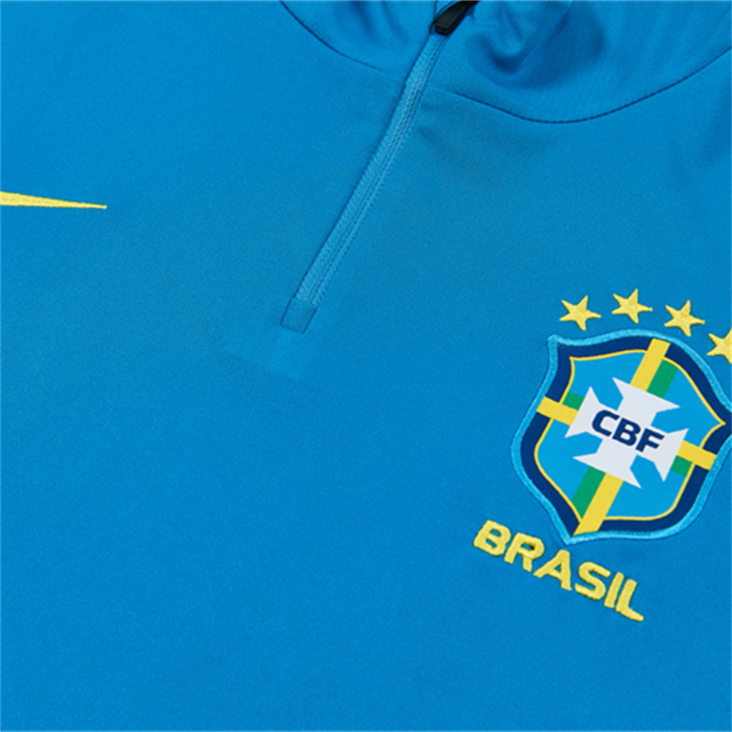 AlphaJersey-Brazil 2026 Kids Long Sleeve Training Set - Sky Blue Top & Dark Green Pants