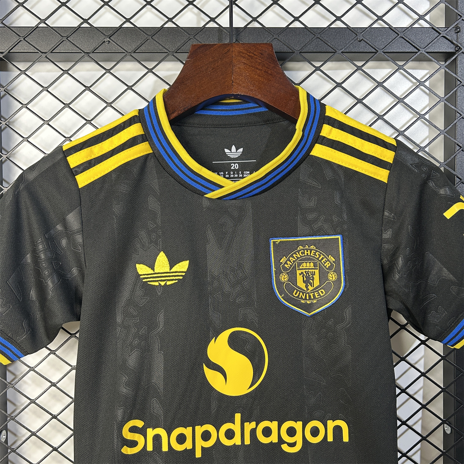AlphaJersey-Manchester United 25-26 Third Black Kids Kit